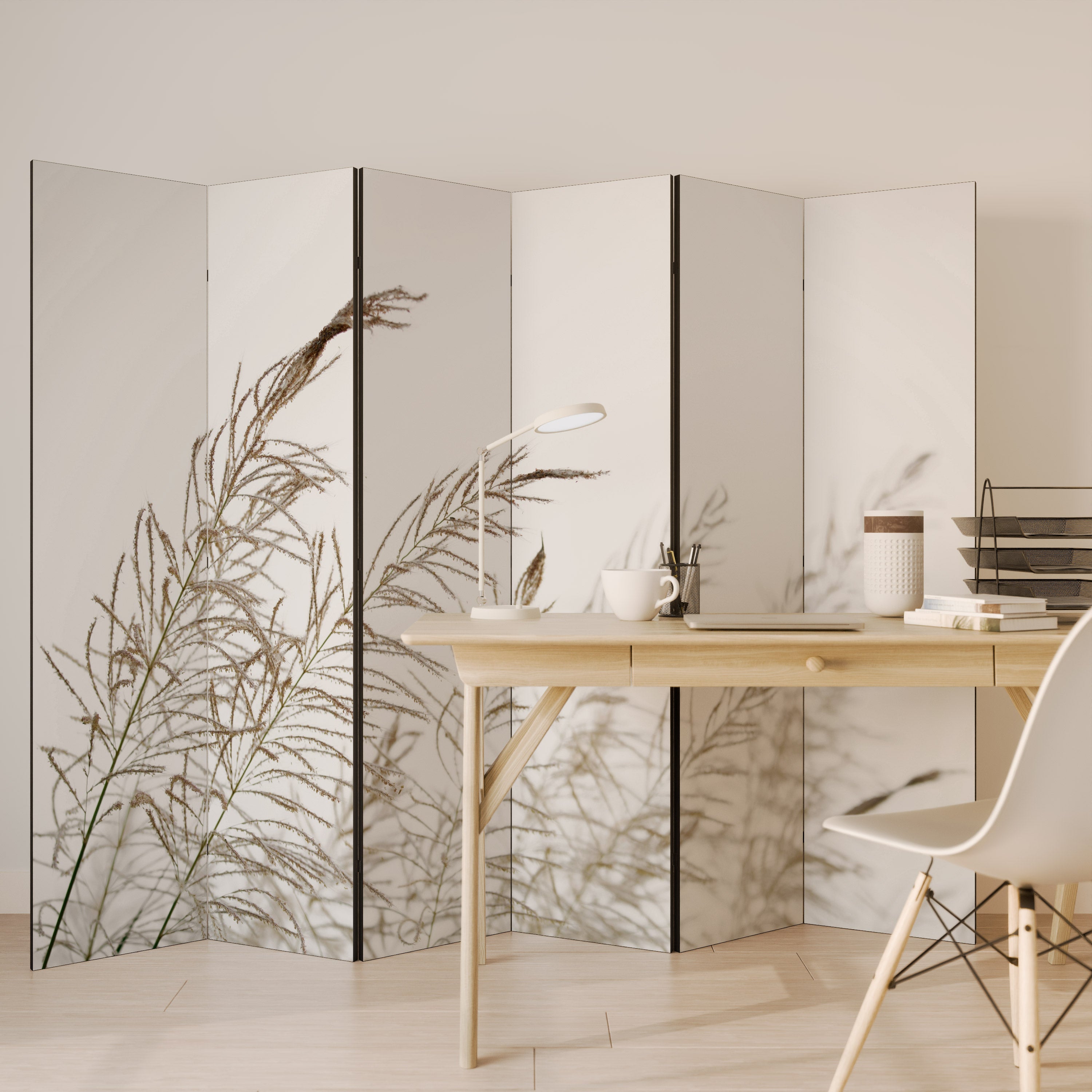 Biombo decorativo de 6 paneles VIENTOS SUSURRANTES