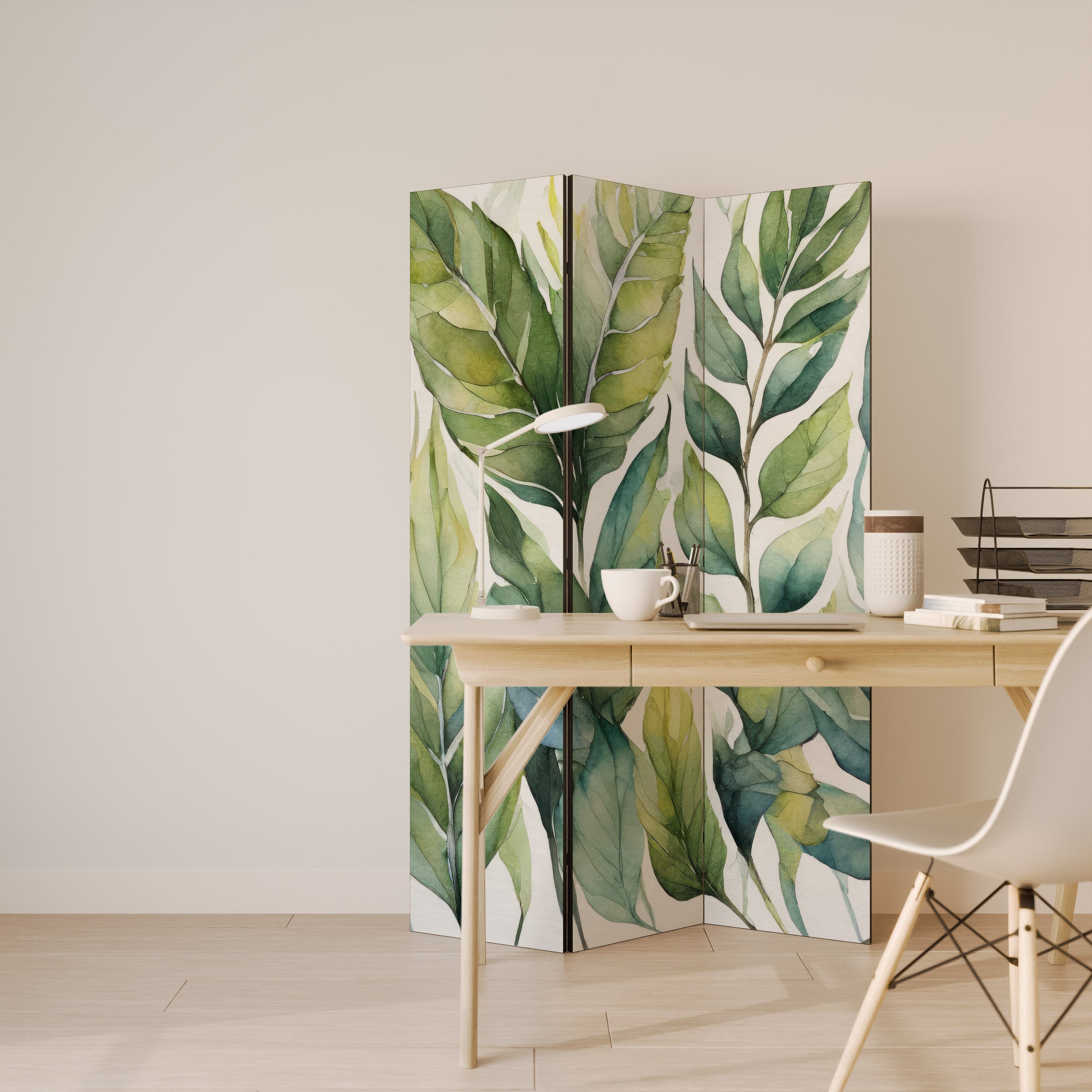 Biombo decorativo de 3 paneles VERDURE SCAPE