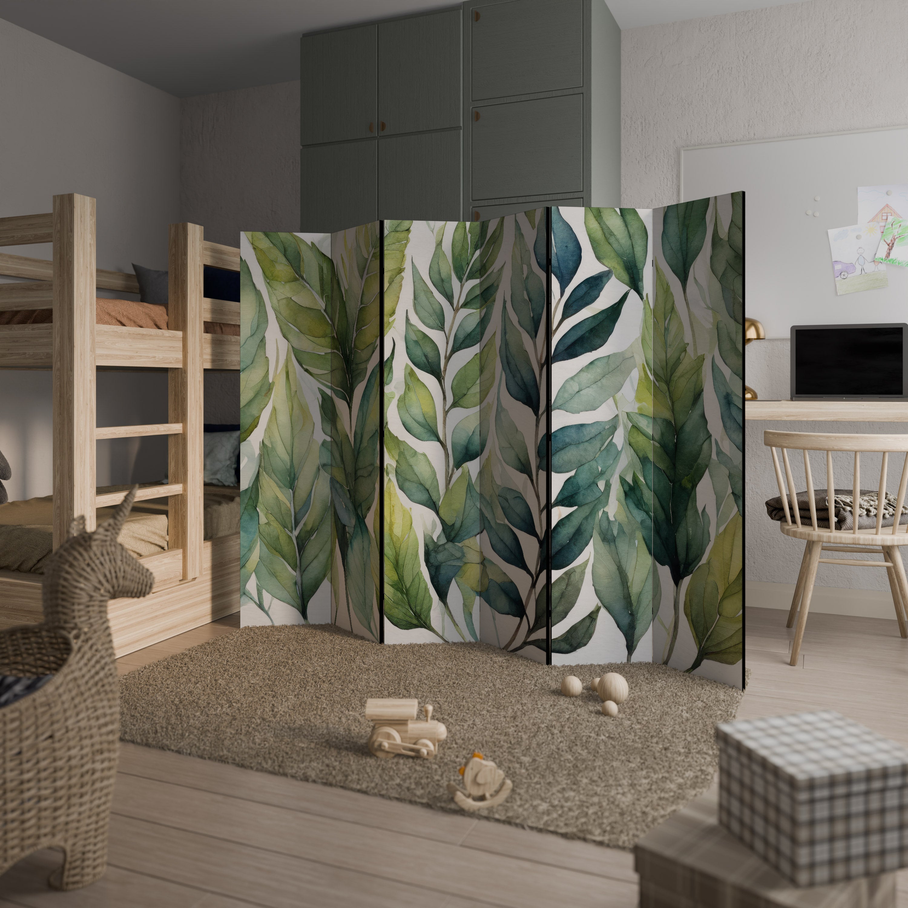 Biombo decorativo de 6 paneles VERDURE SCAPE
