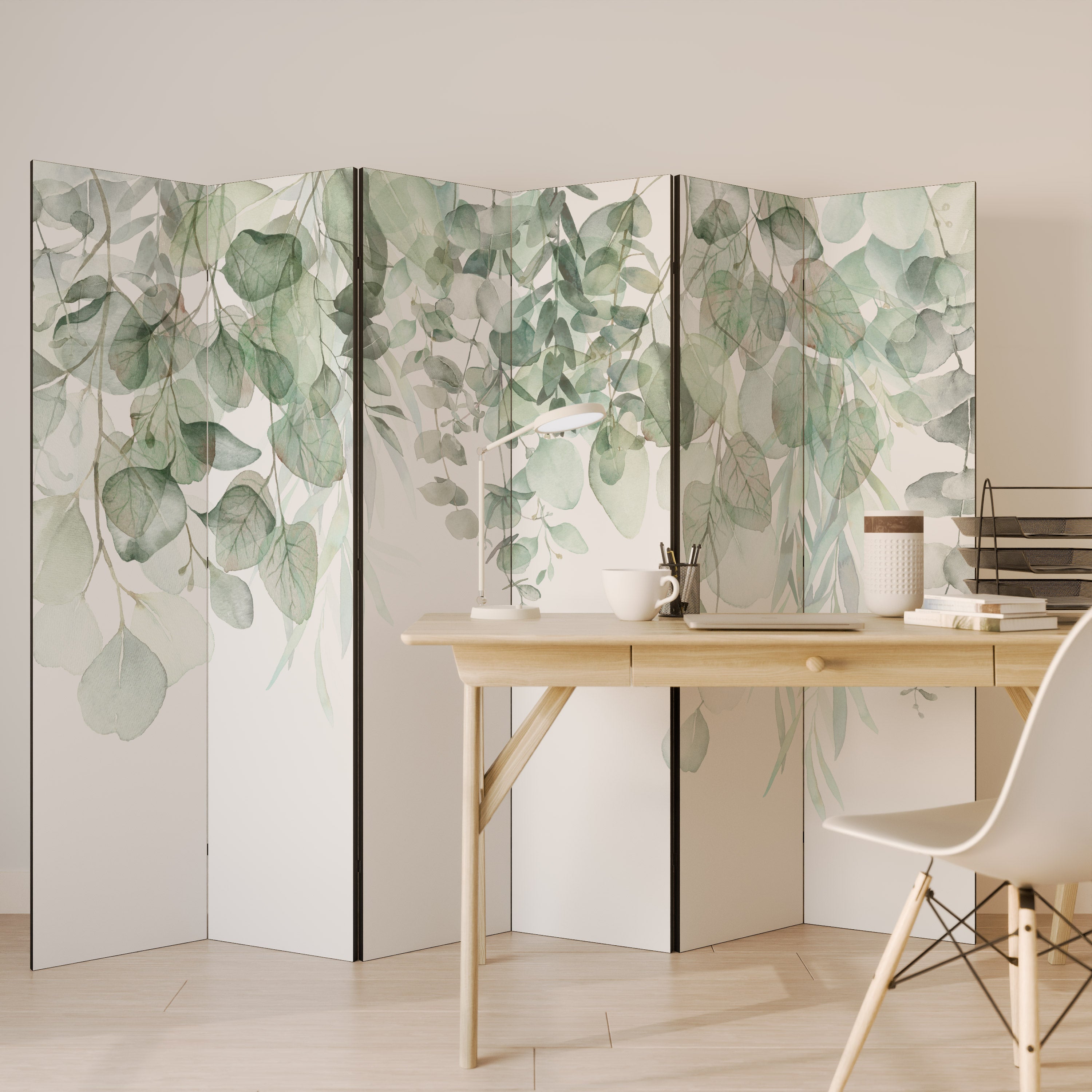 Biombo decorativo de 6 paneles PURE VERDURE