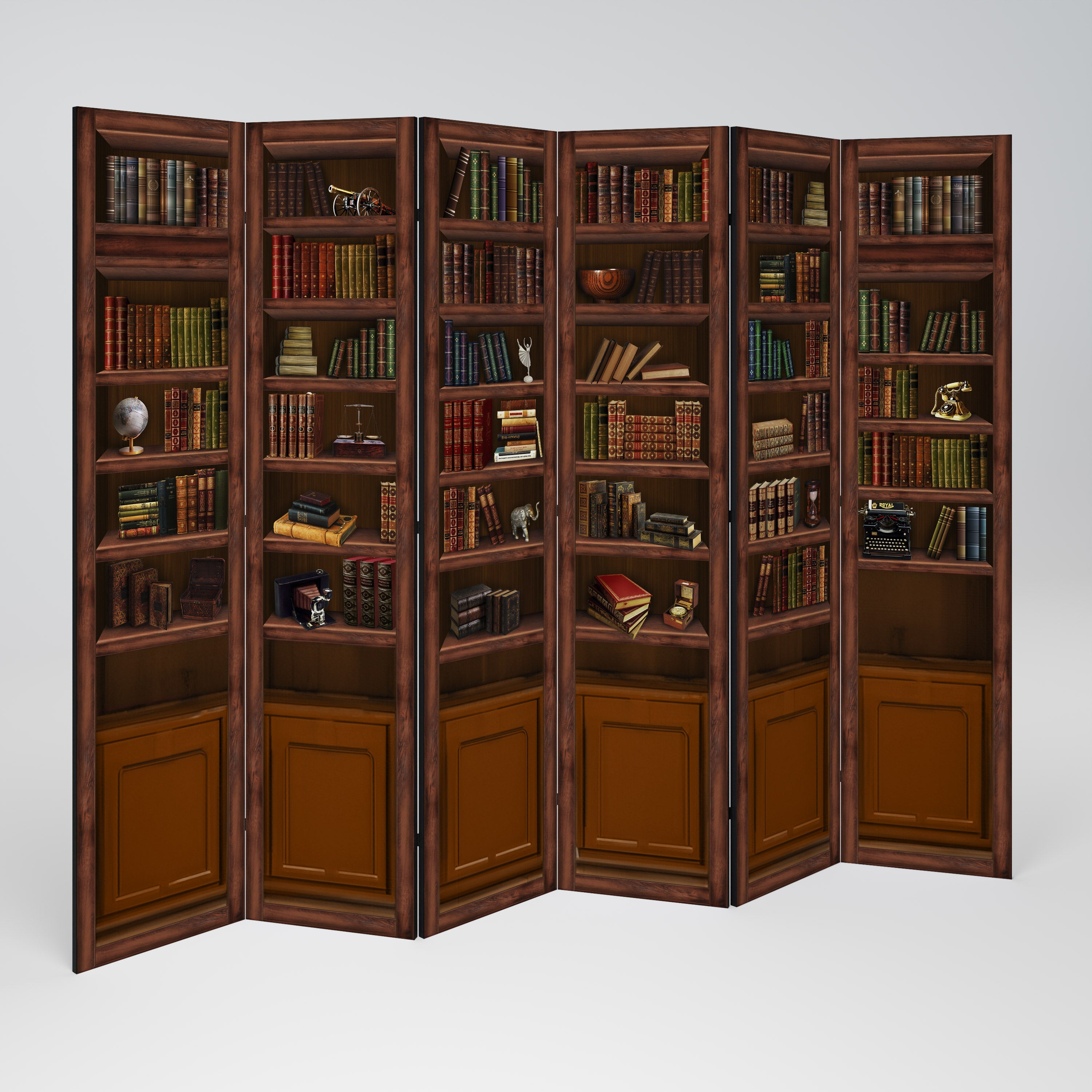 Biombo decorativo de 6 paneles WISDOM IN WOOD