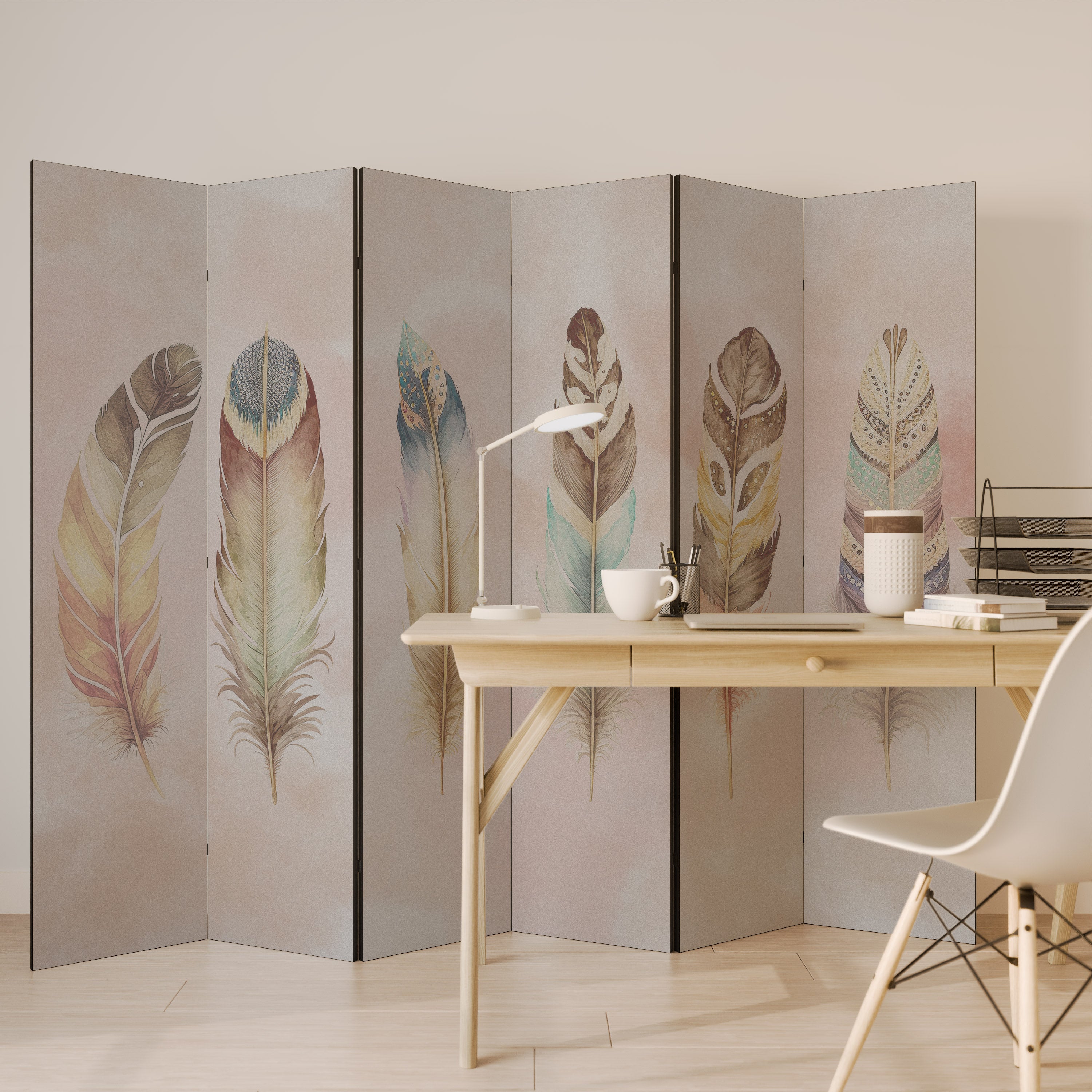 Biombo decorativo de 6 paneles THE DELIQUESCE