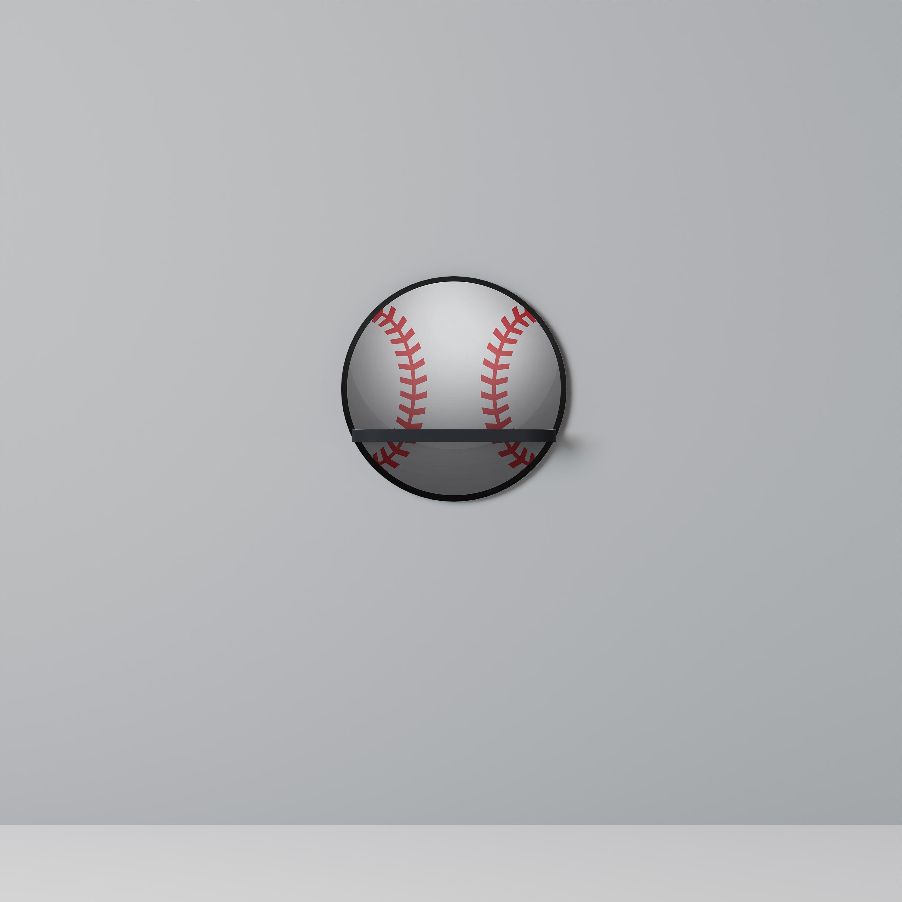 Estantería de arte redonda BASEBALL Allure con acabado negro