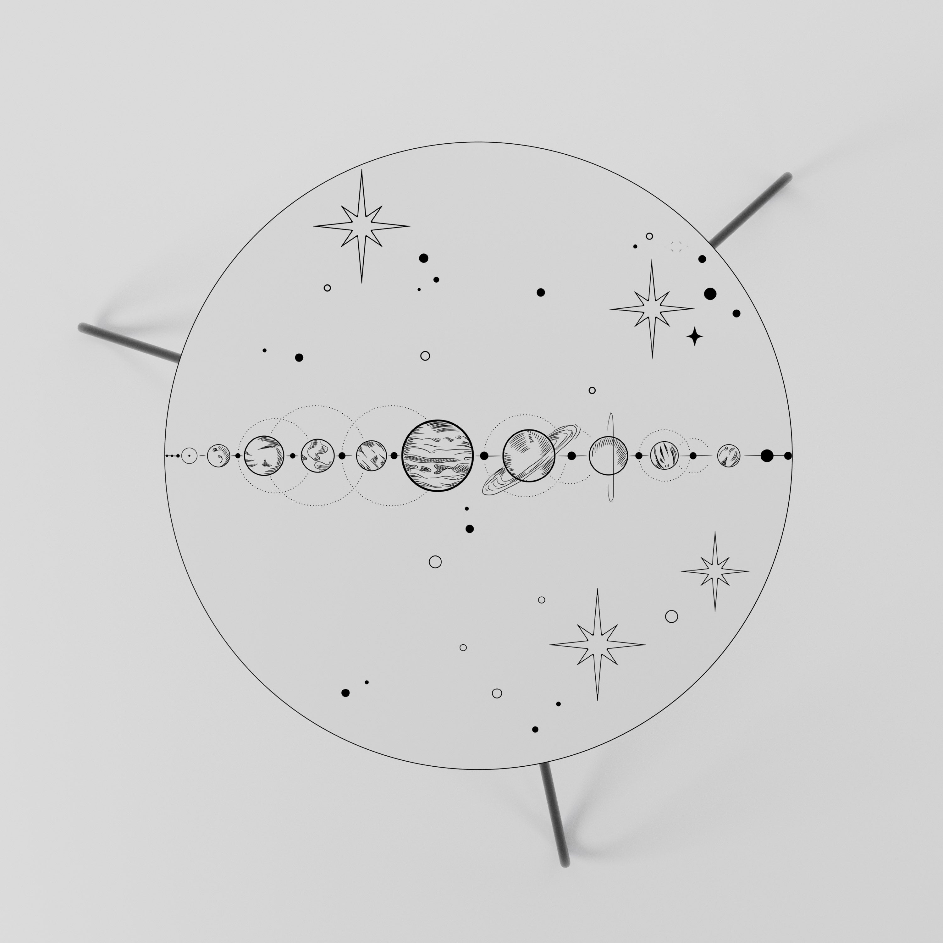 GALAXY OUTLINE Coffee Table 60