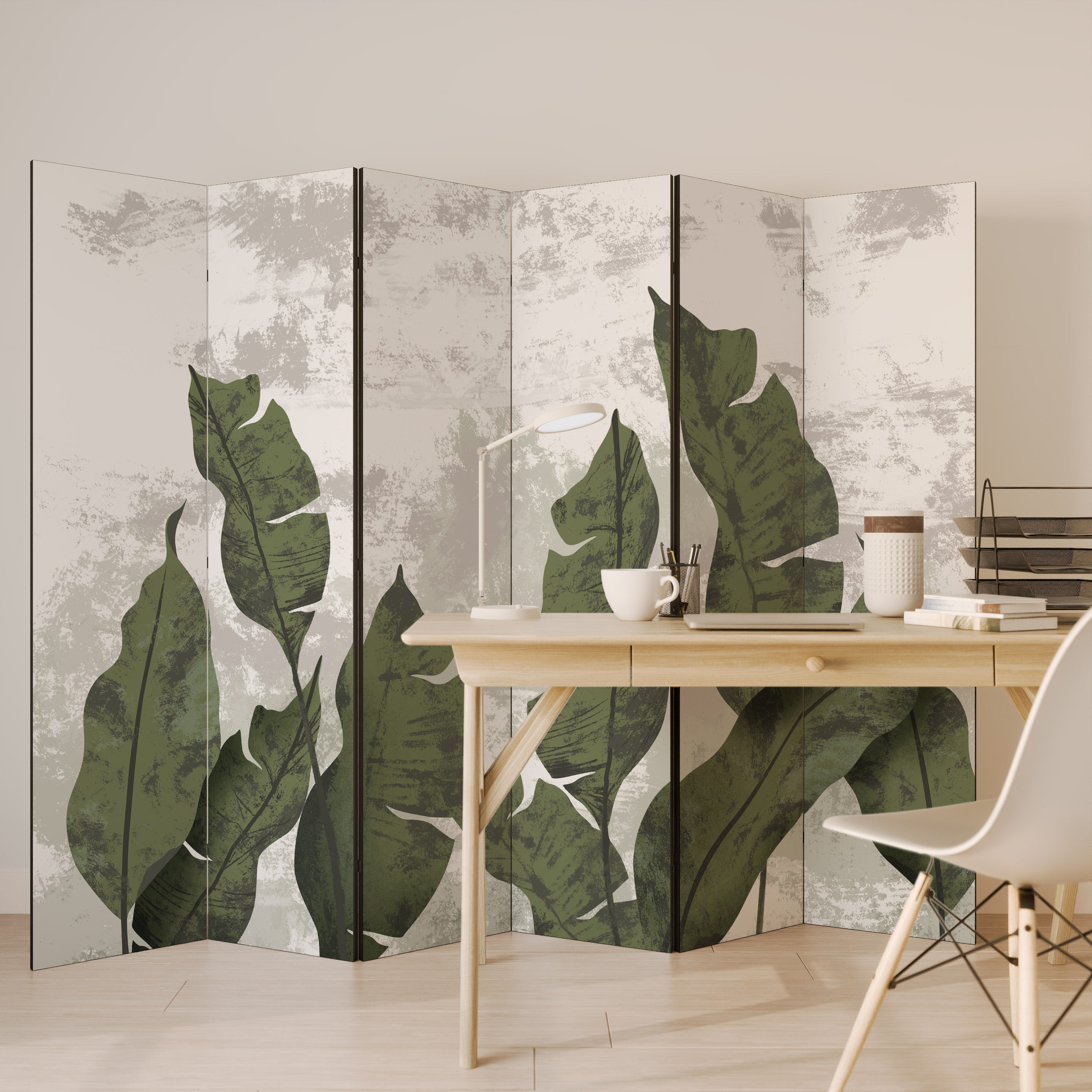 Biombo decorativo LEAF ECHO de 6 paneles