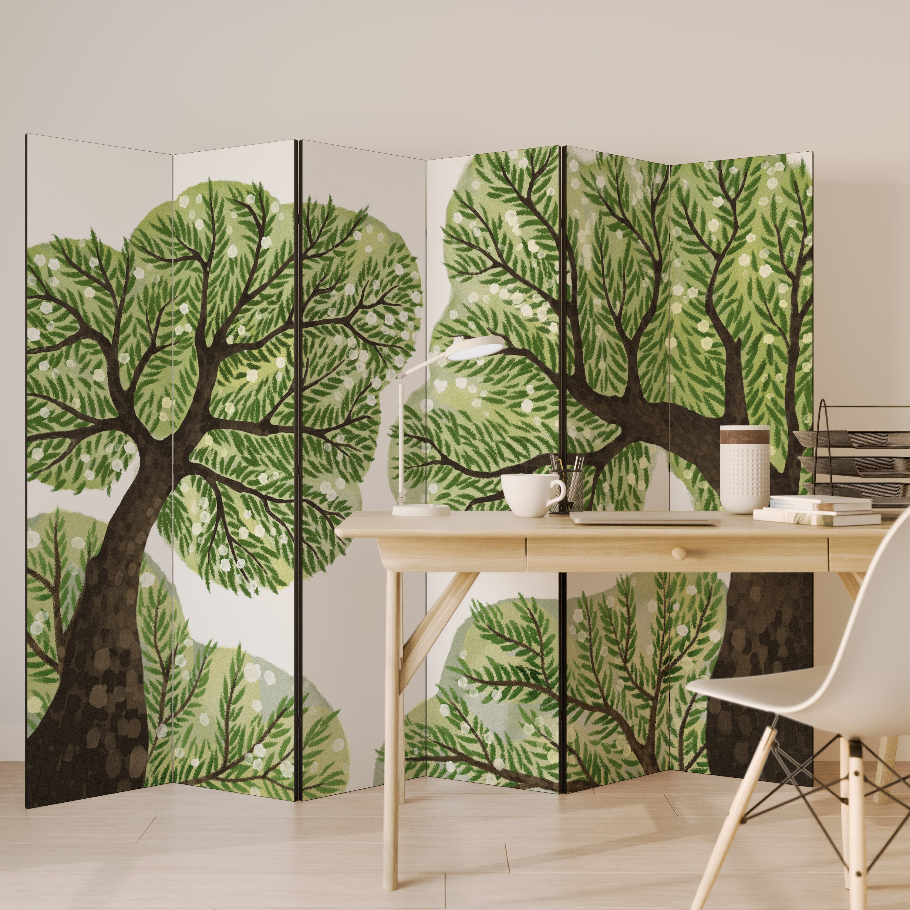 Biombo decorativo WILDERNESS DASH de 6 paneles