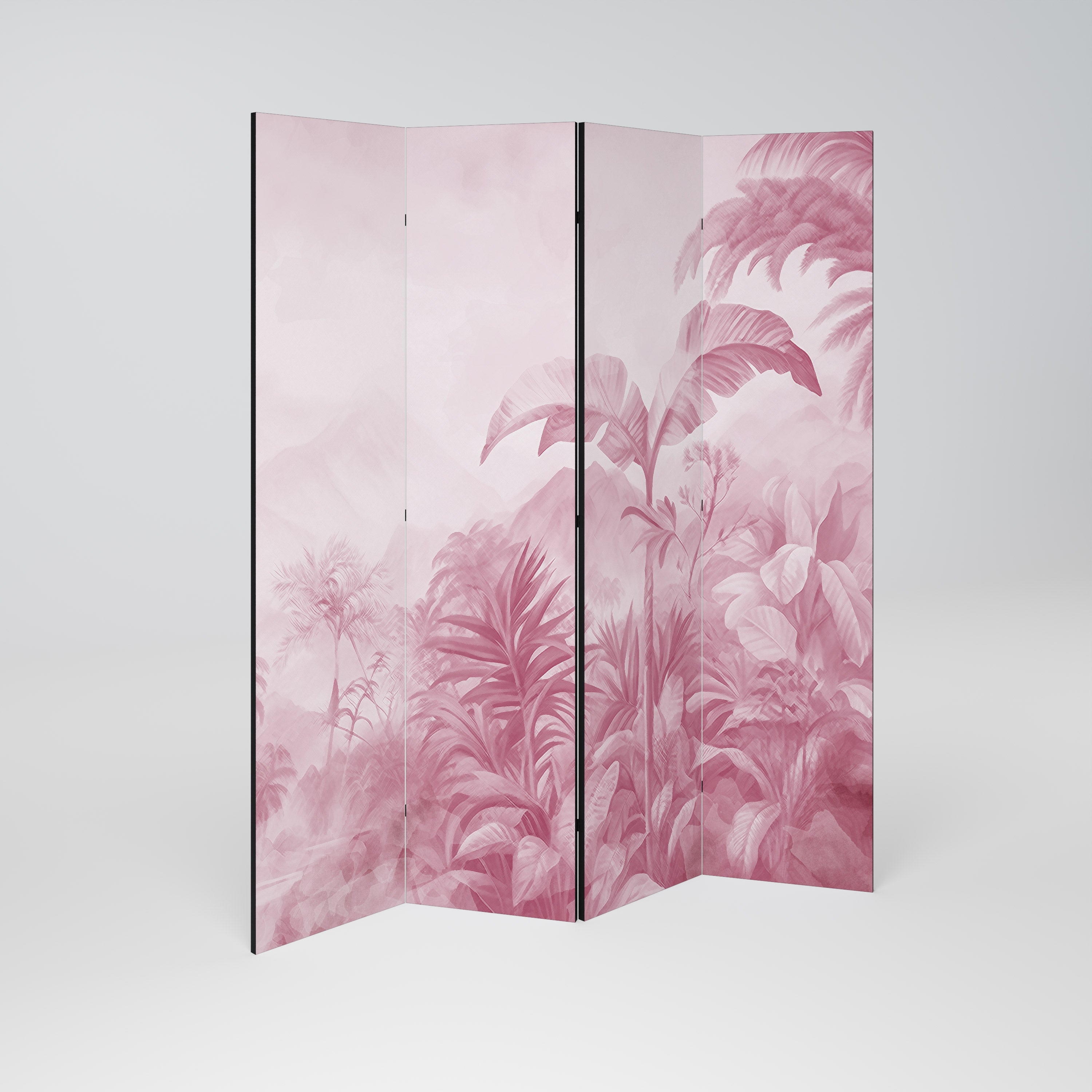 Divisor de ambientes decorativo SWEET TROPICS de 4 paneles