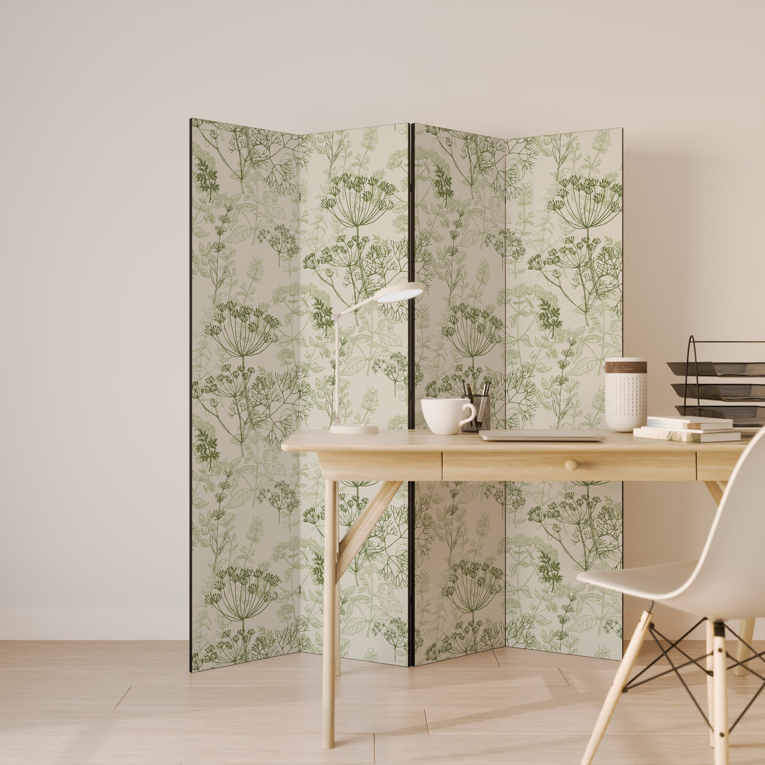 Biombo decorativo de 4 paneles FENNEL BALDACHIN