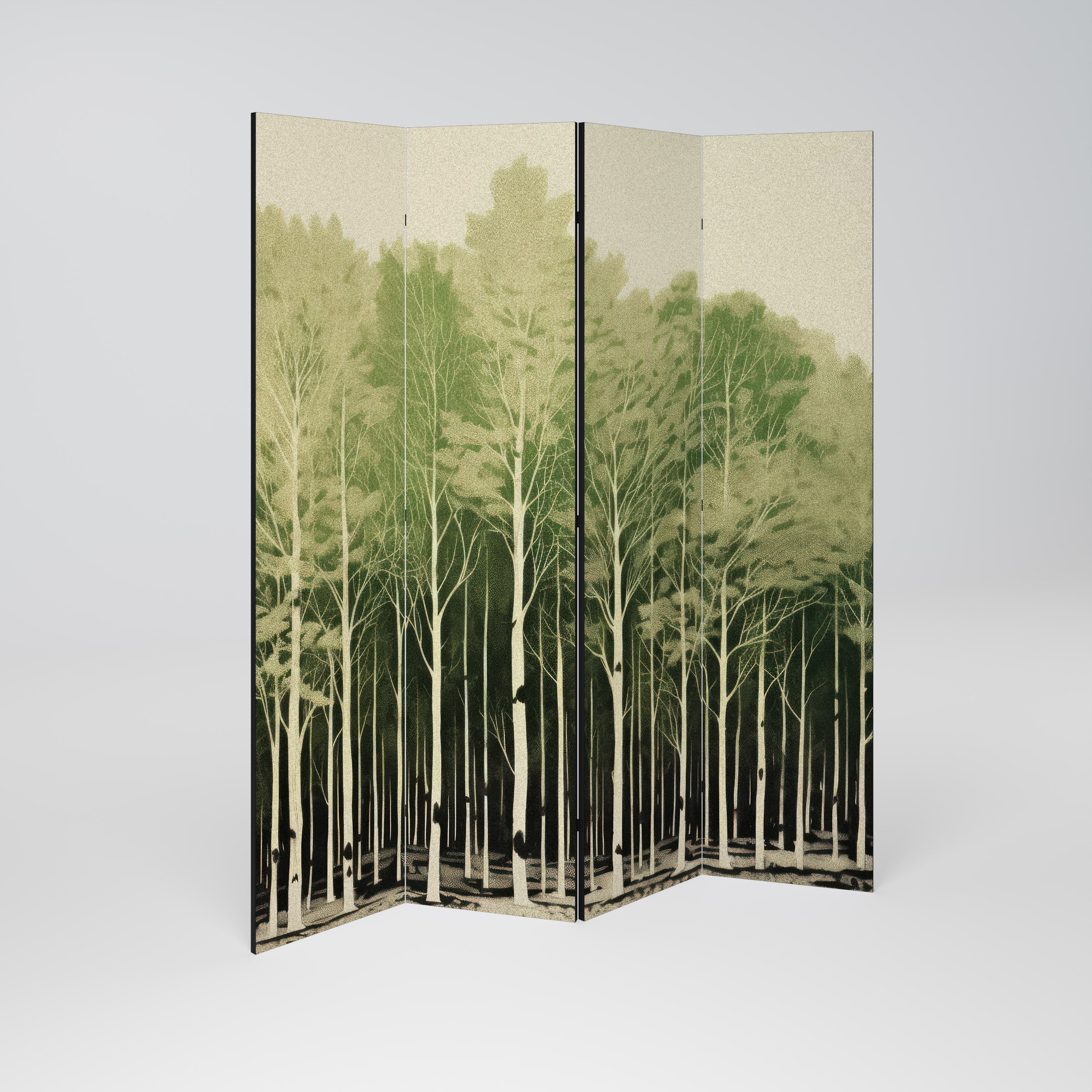 Biombo decorativo de 4 paneles UNKNOWN NATURE