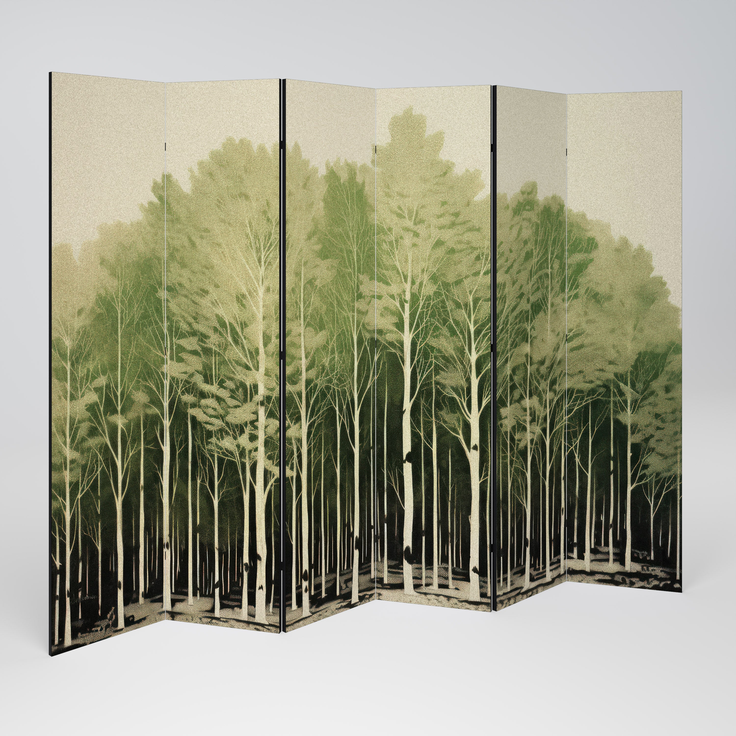 Biombo decorativo de 6 paneles UNKNOWN NATURE
