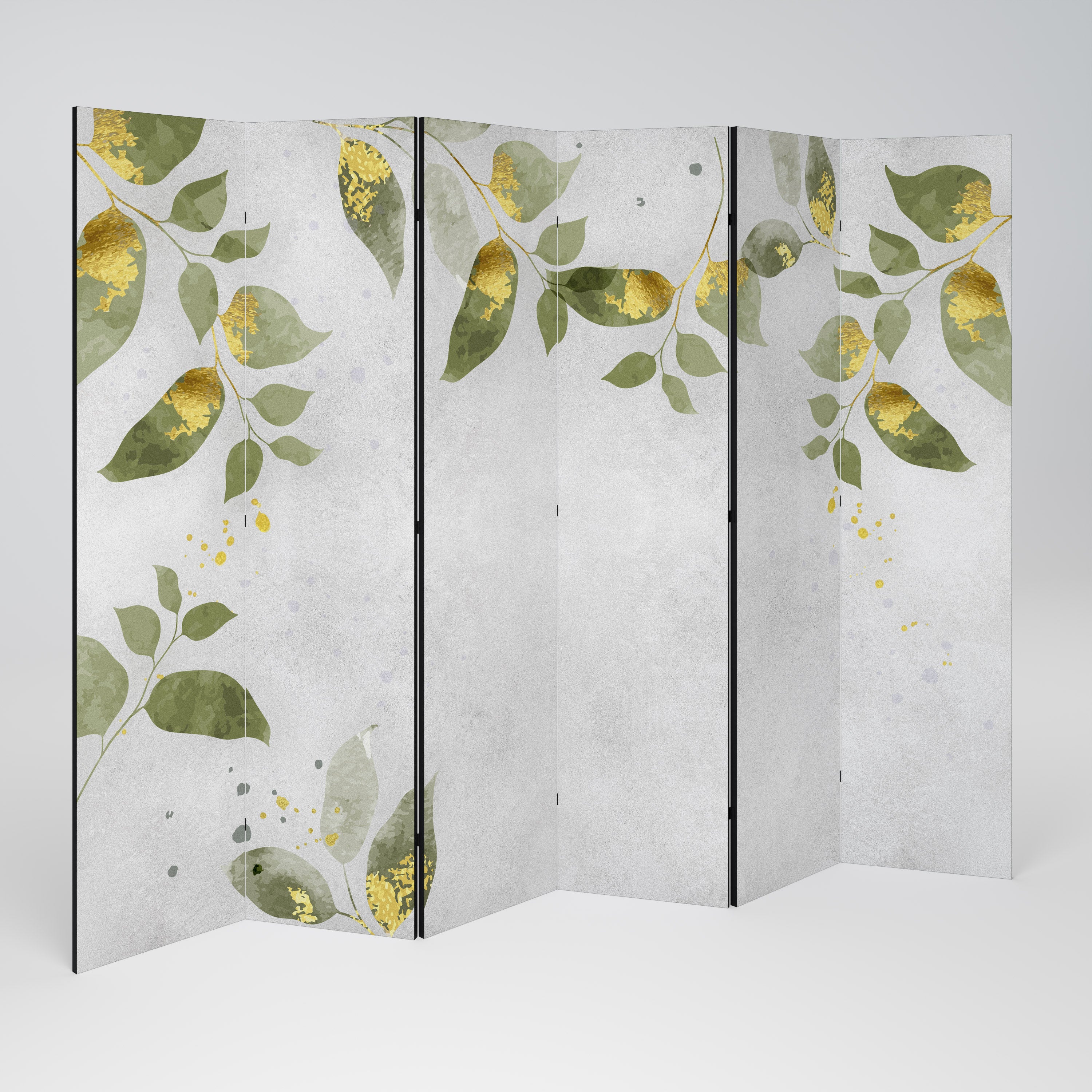 Biombo decorativo de 6 paneles ELEGANT BOTANICS