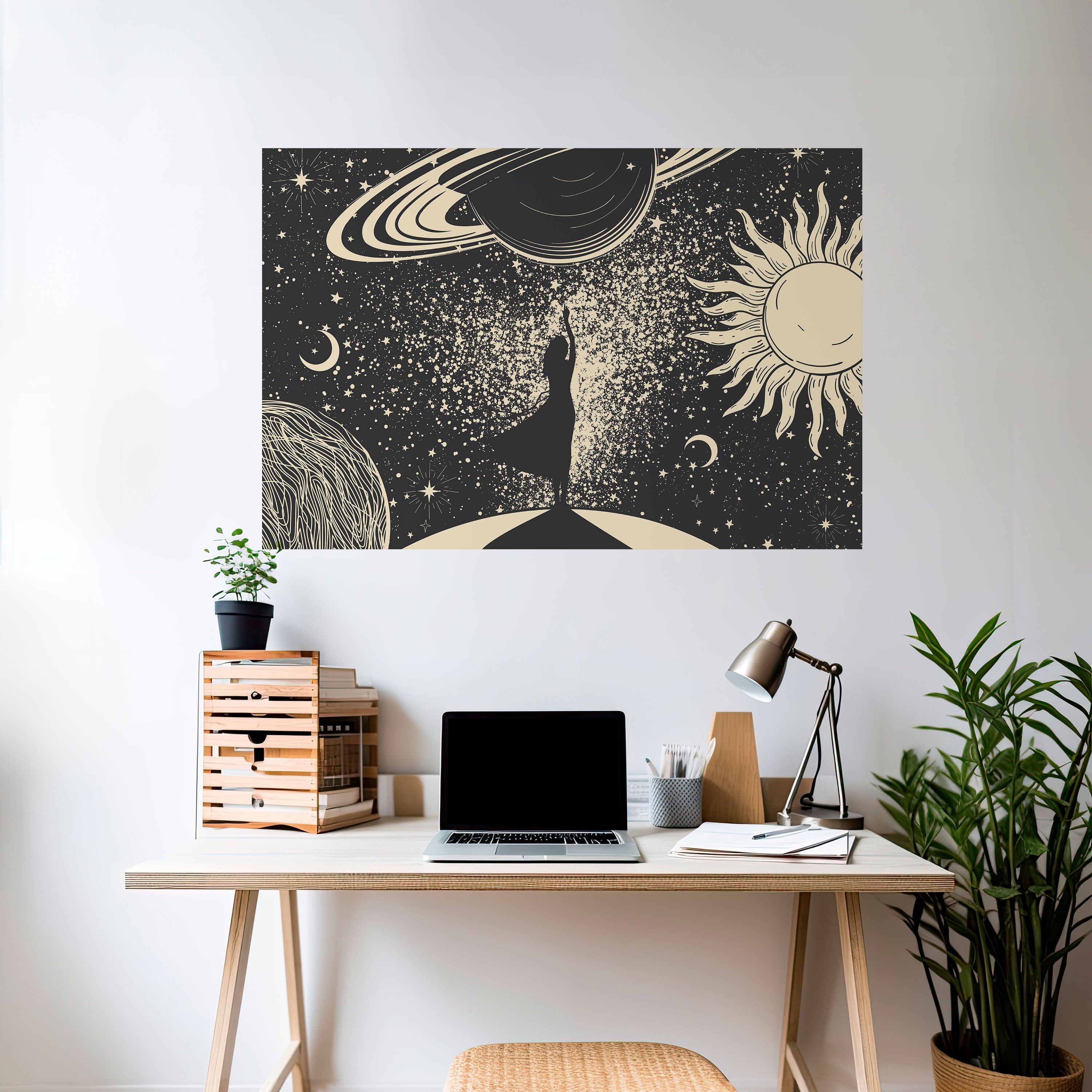 Póster horizontal autoadhesivo UNIVERSO MÍSTICO