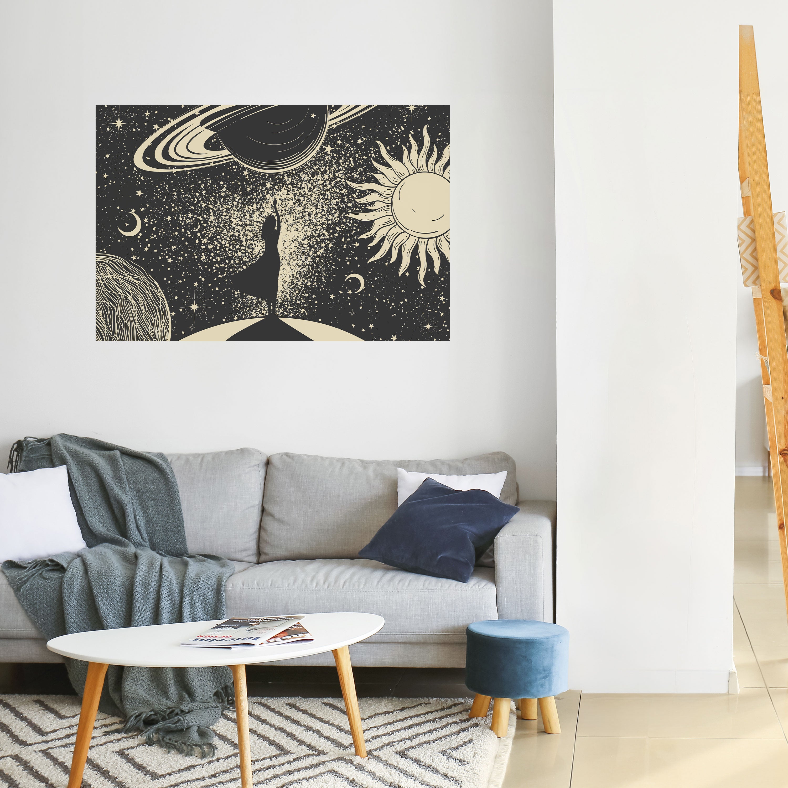 Póster horizontal autoadhesivo UNIVERSO MÍSTICO