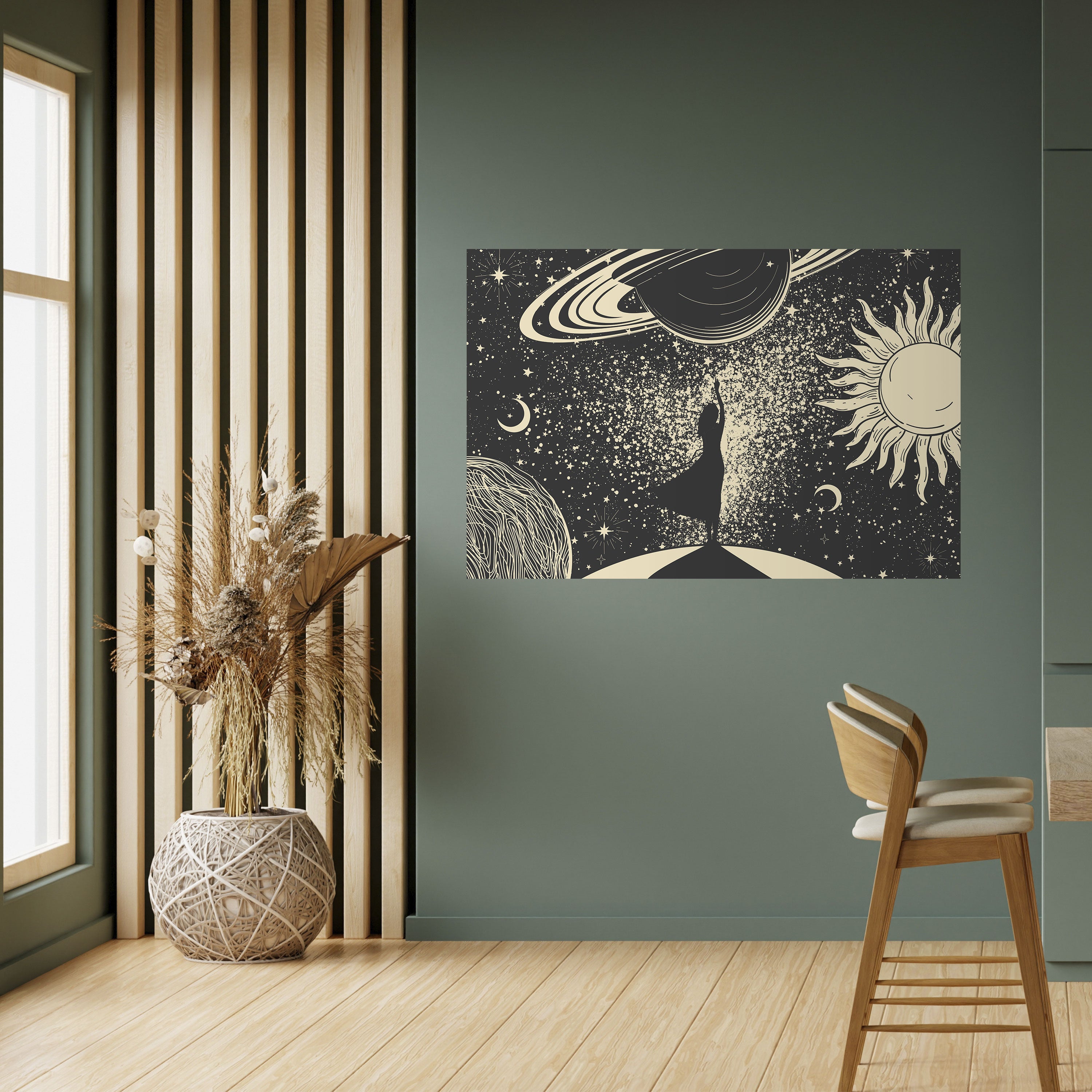 Póster horizontal autoadhesivo UNIVERSO MÍSTICO