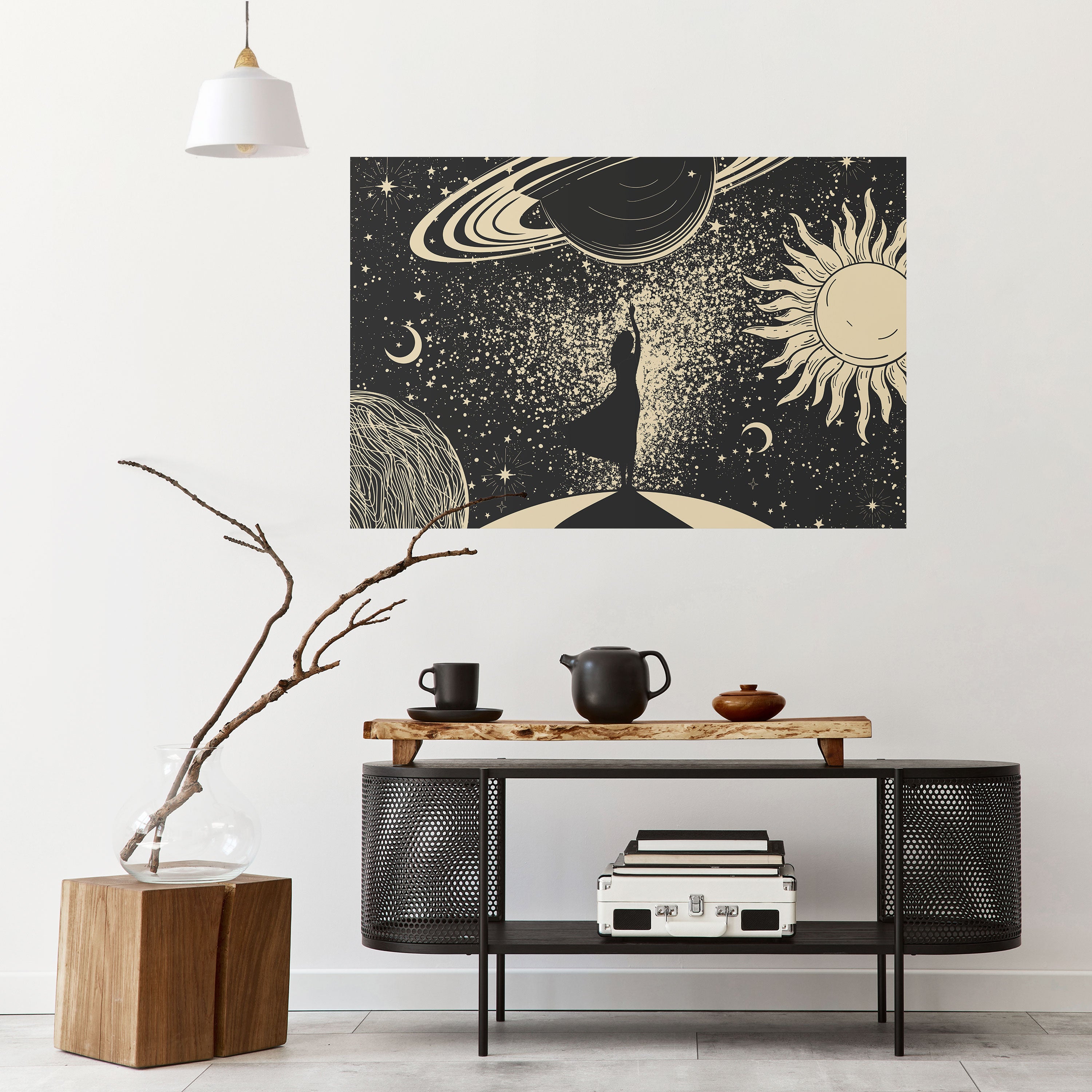 Póster horizontal autoadhesivo UNIVERSO MÍSTICO
