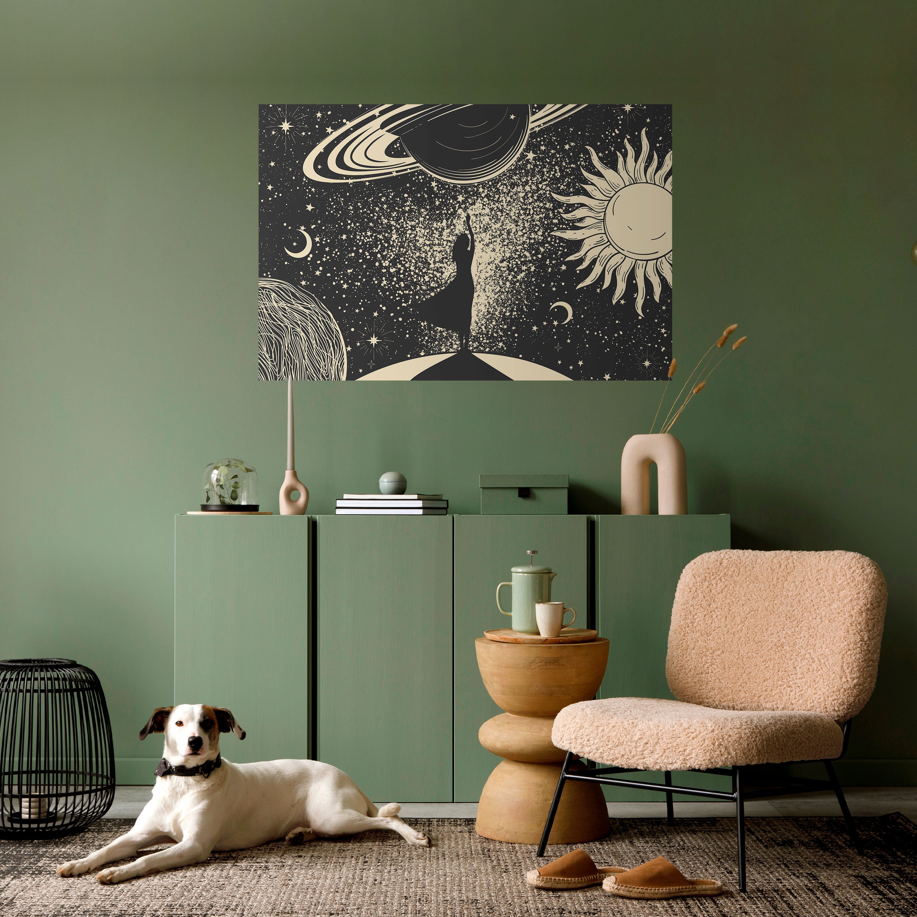 Póster horizontal autoadhesivo UNIVERSO MÍSTICO