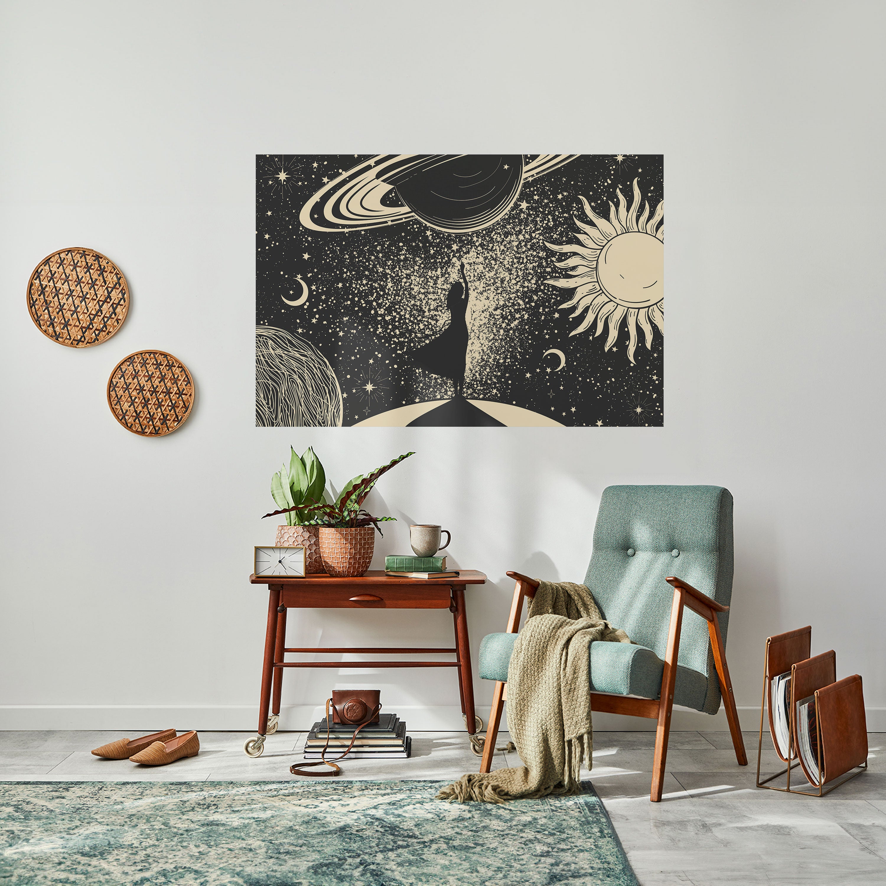 Póster horizontal autoadhesivo UNIVERSO MÍSTICO