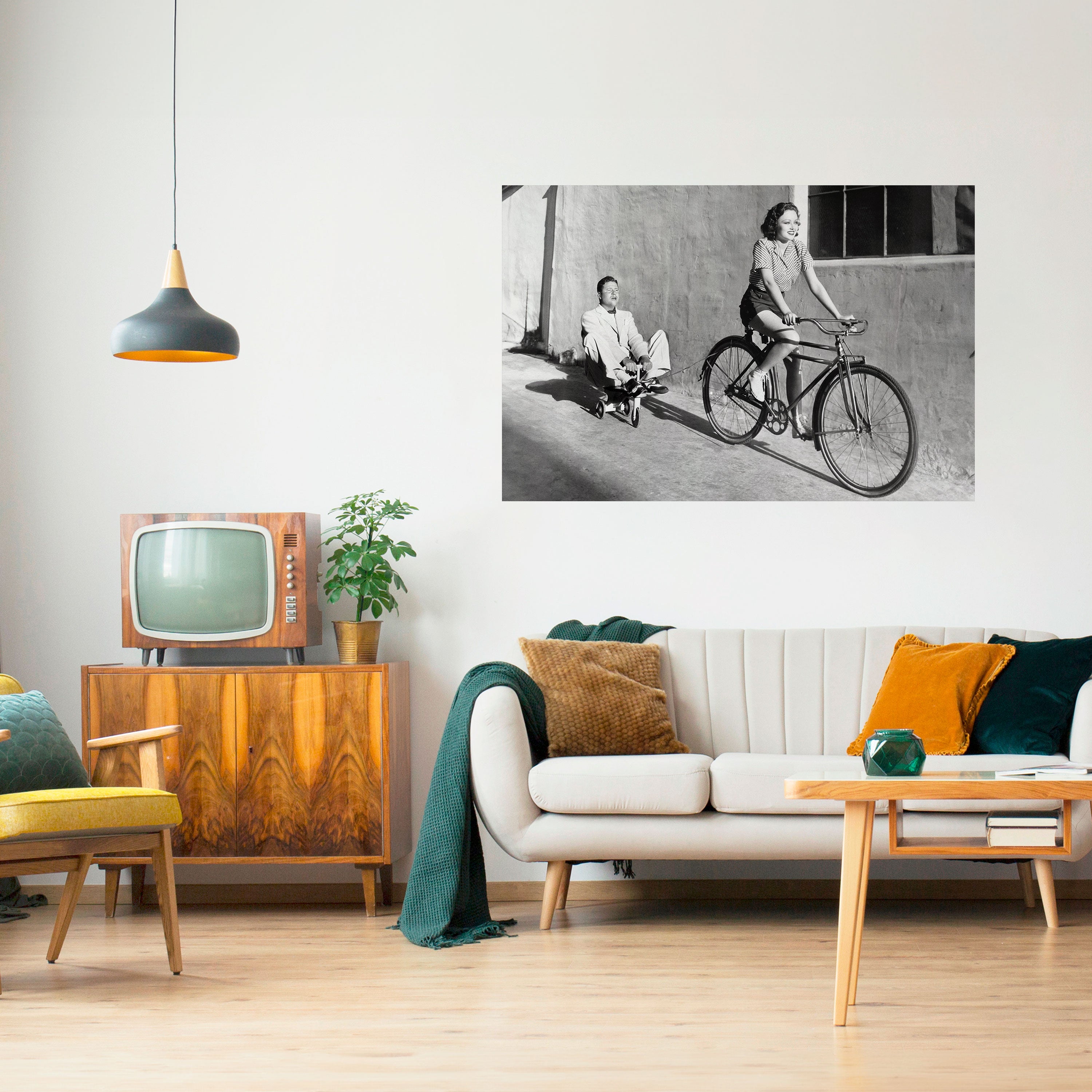 FELIZ VIAJE Póster horizontal autoadhesivo