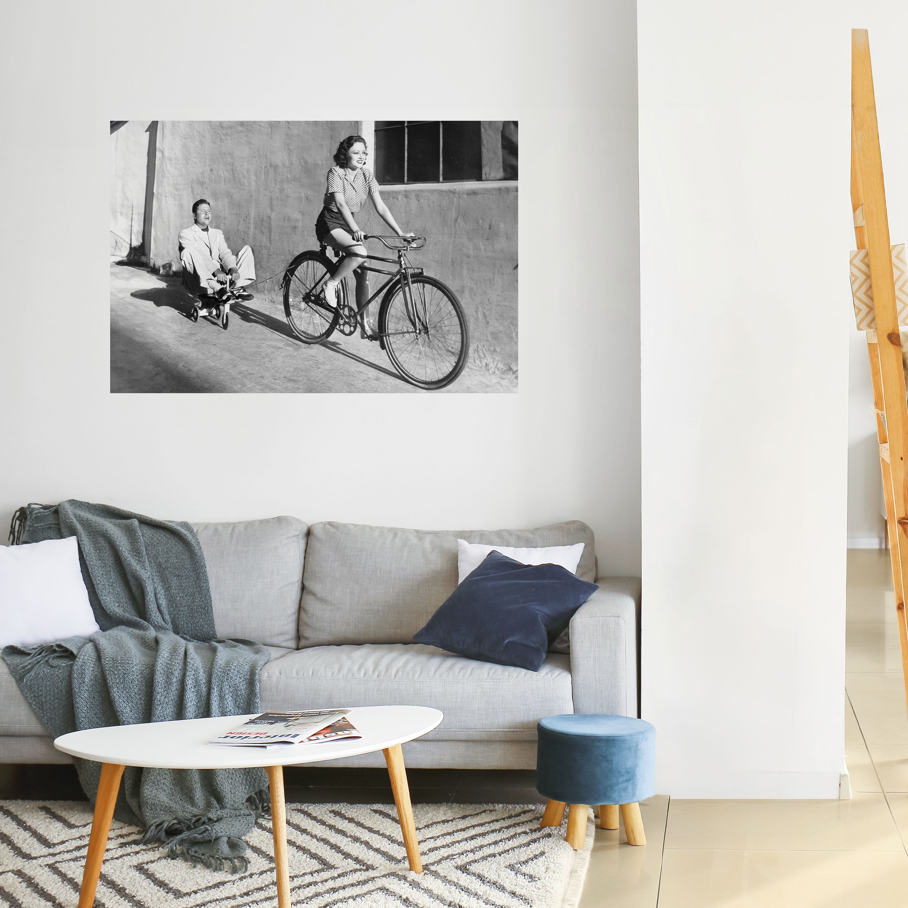 FELIZ VIAJE Póster horizontal autoadhesivo