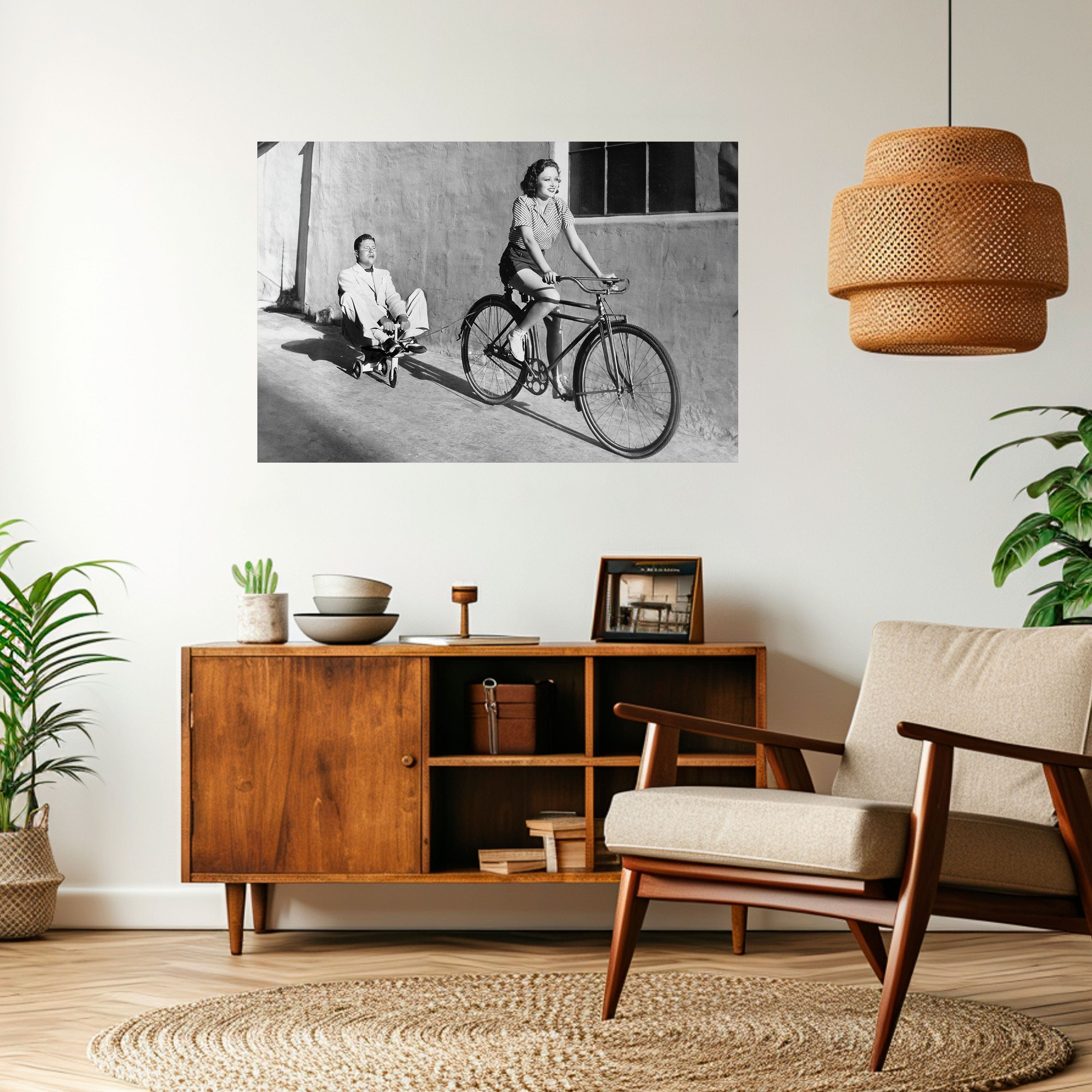 FELIZ VIAJE Póster horizontal autoadhesivo