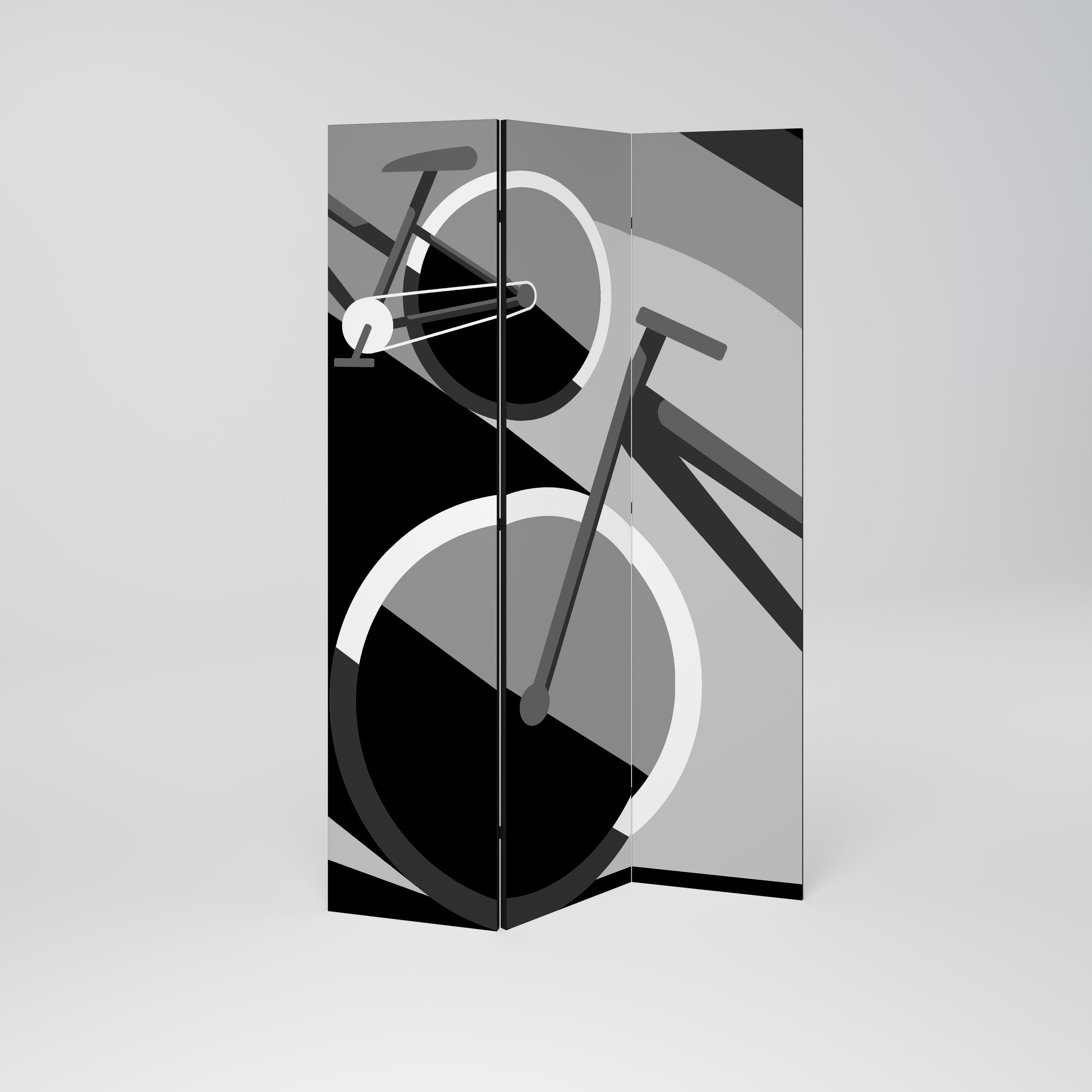 BIKE ENERGY Decorative 3-Panel Room Divider