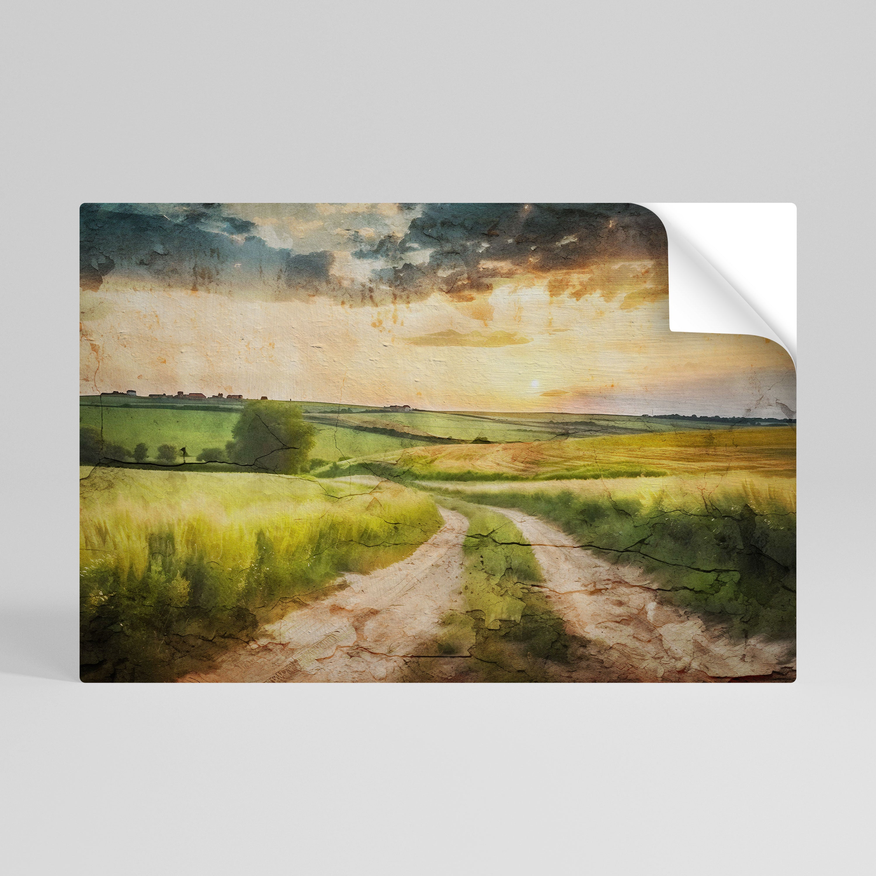 Póster horizontal autoadhesivo "SENDERO DEL ATARDECER"