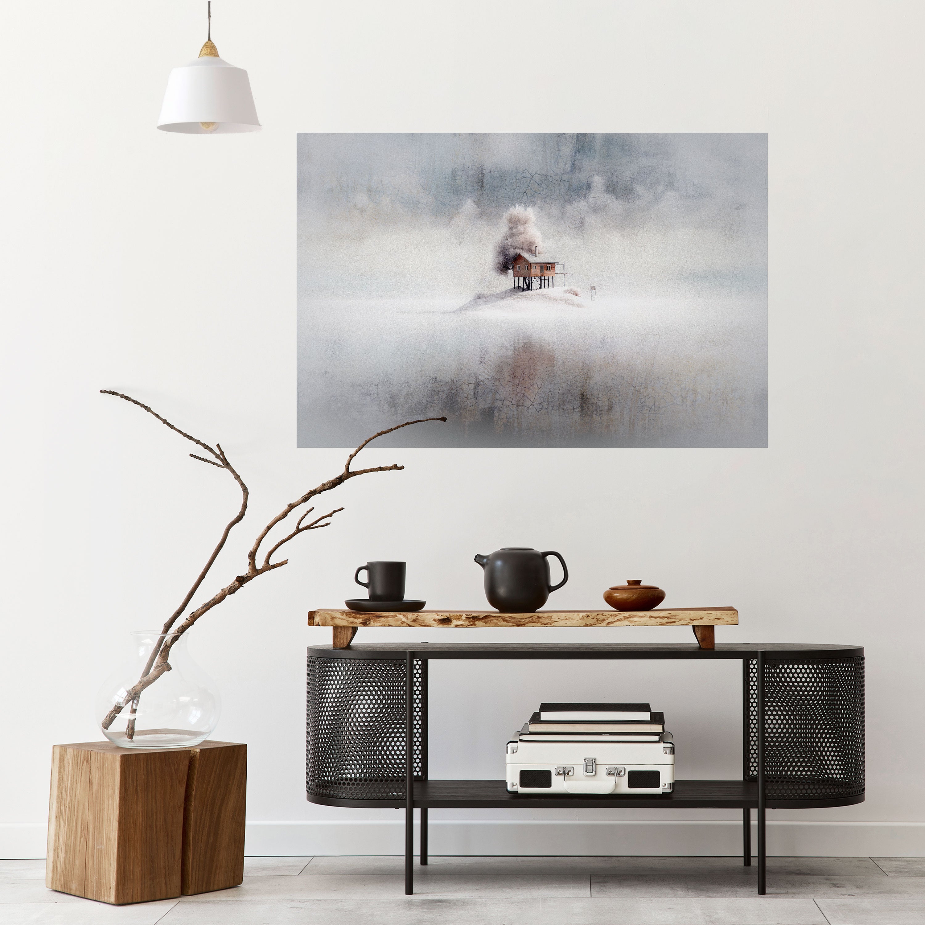 Póster horizontal autoadhesivo SILENT CABIN