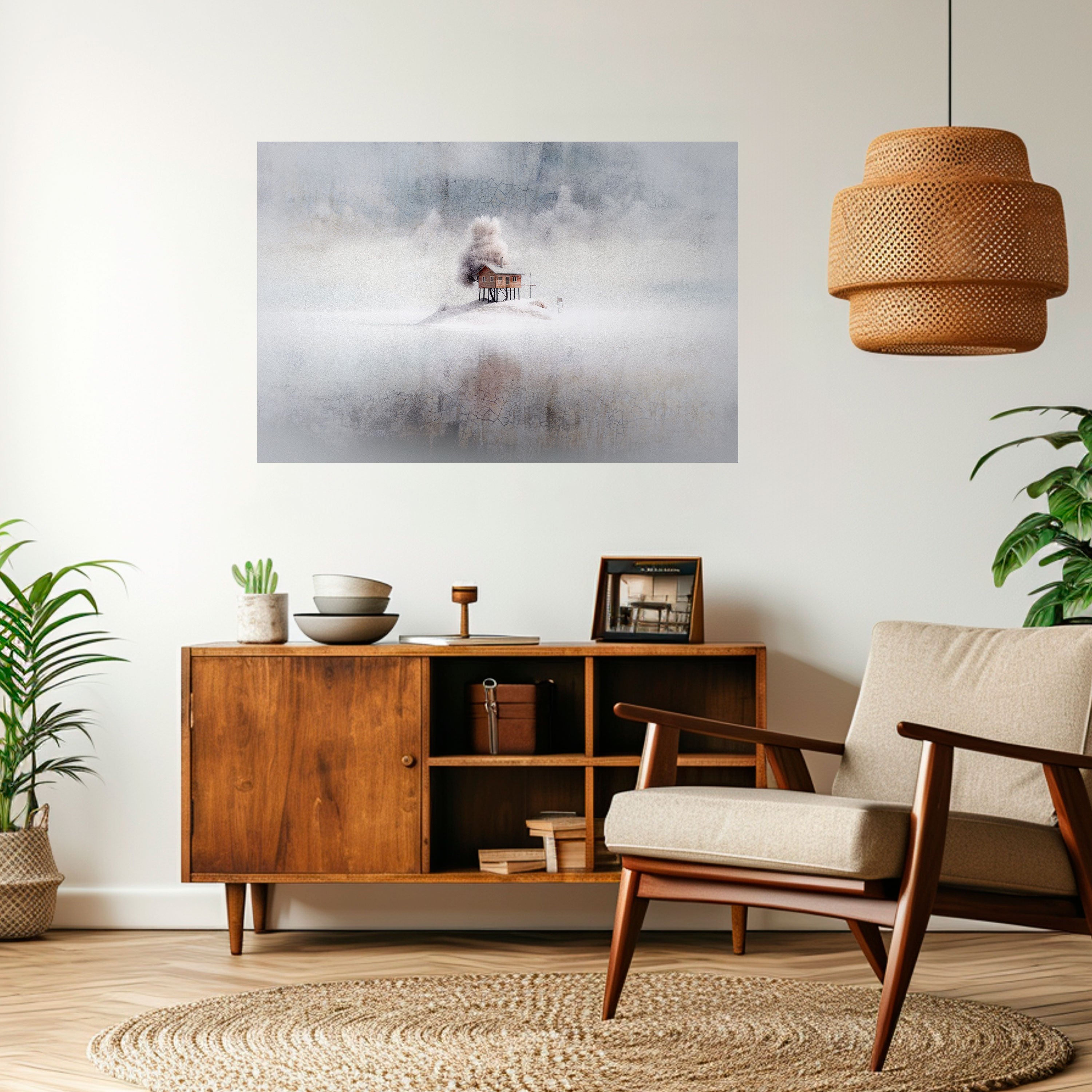 Póster horizontal autoadhesivo SILENT CABIN