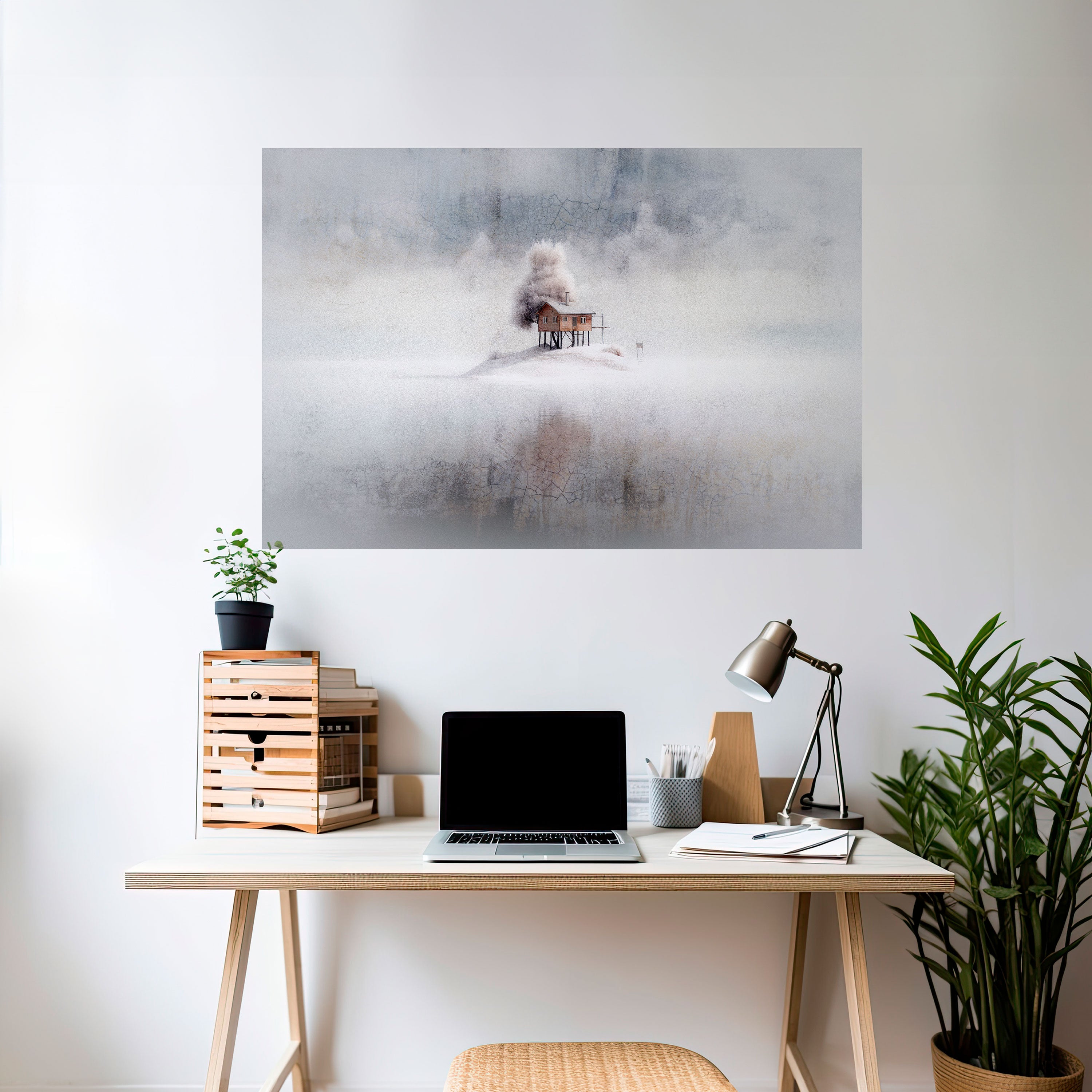 Póster horizontal autoadhesivo SILENT CABIN
