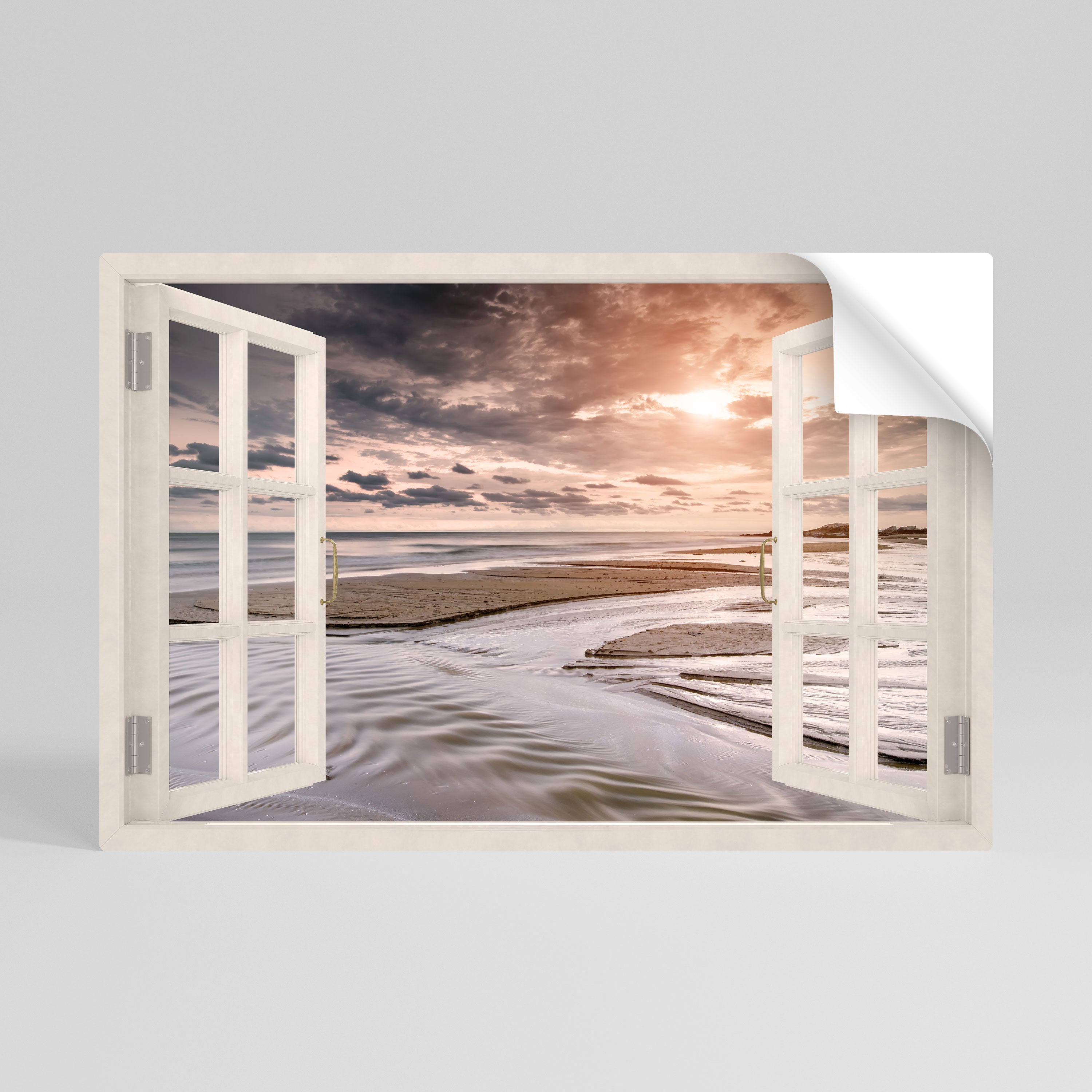 APERTURA A LA SERENIDAD Póster horizontal autoadhesivo