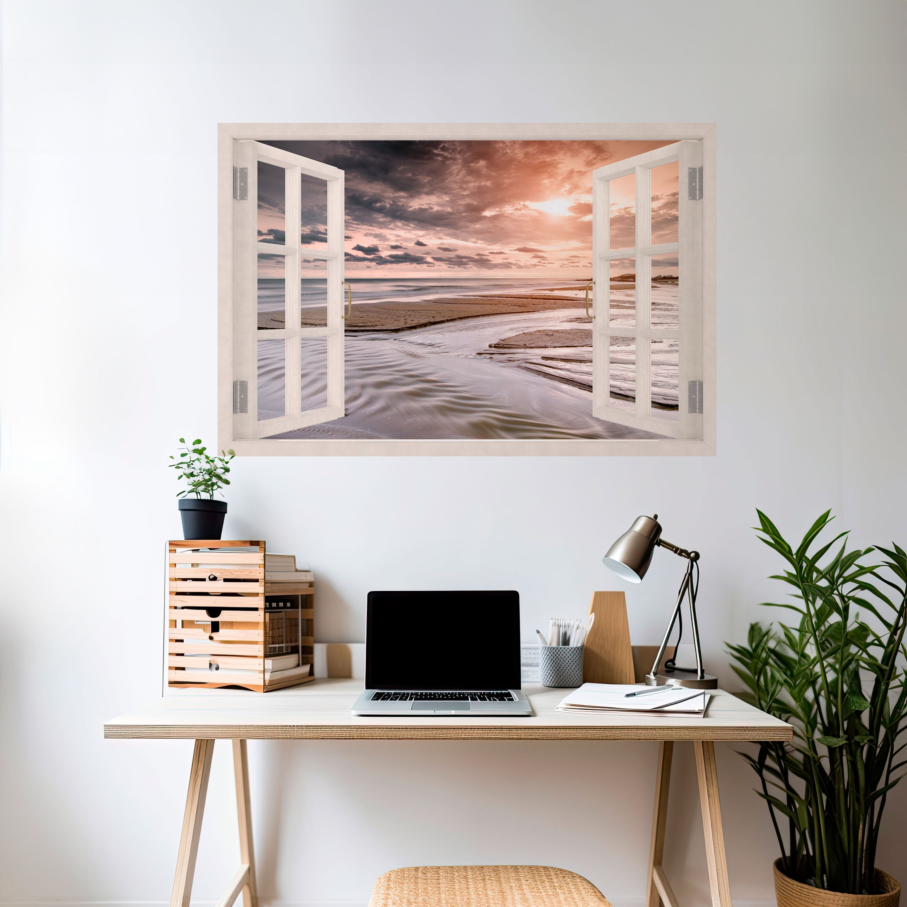 APERTURA A LA SERENIDAD Póster horizontal autoadhesivo