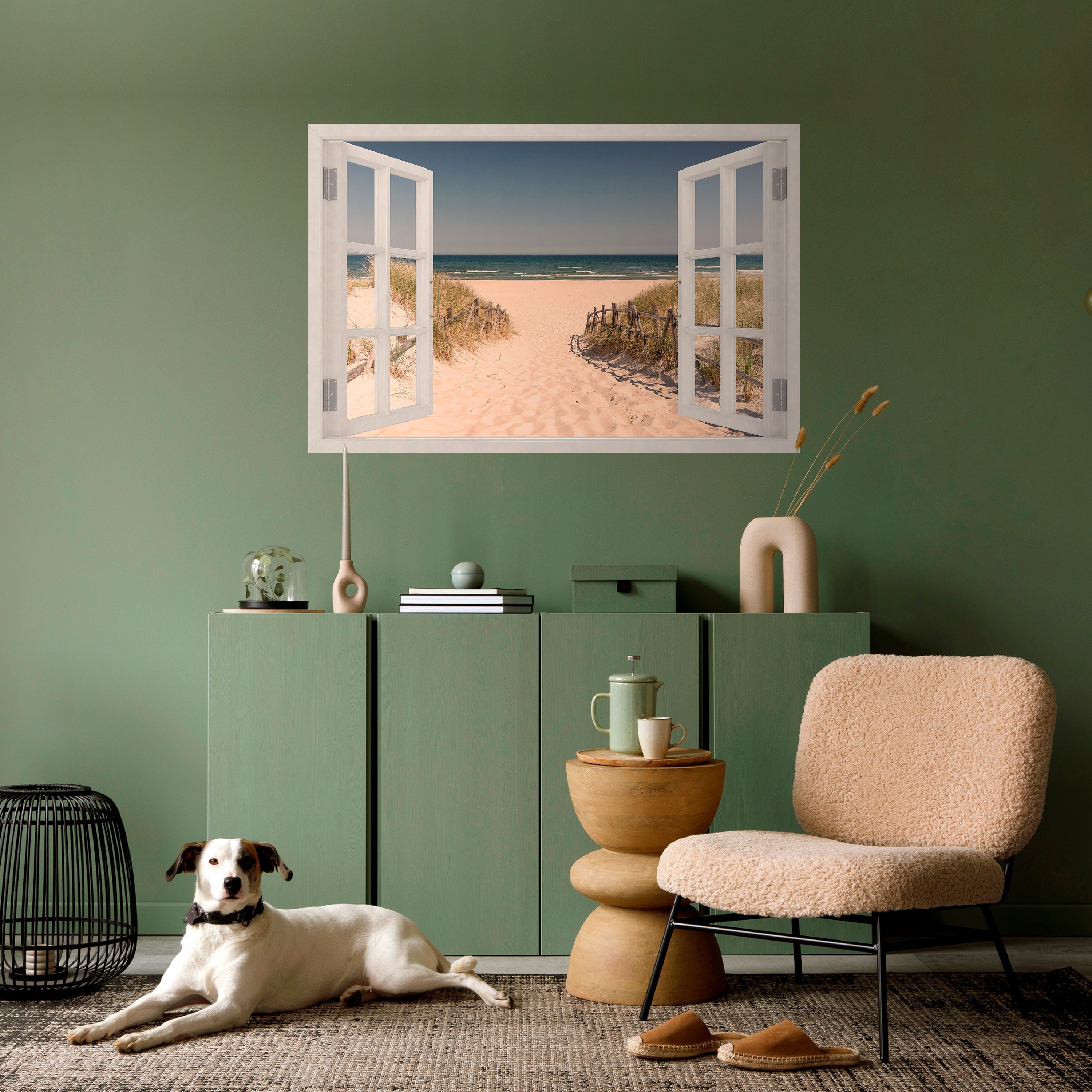 Póster horizontal autoadhesivo "PAISAJE DE ENSUEÑO SANDY"
