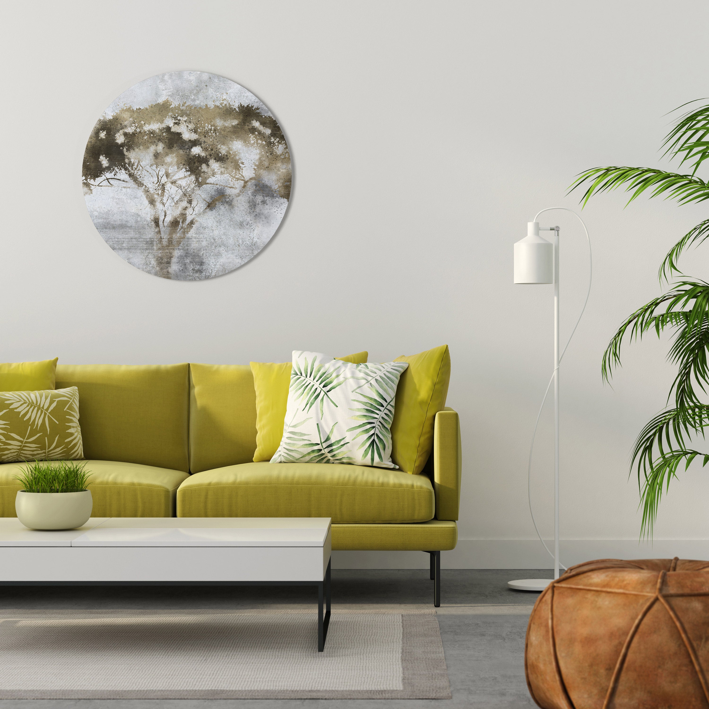 LONESOME CROWN Round Wall Art