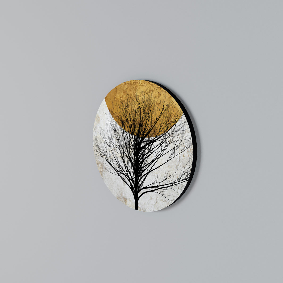 LONELY TREE Arte de pared redondo