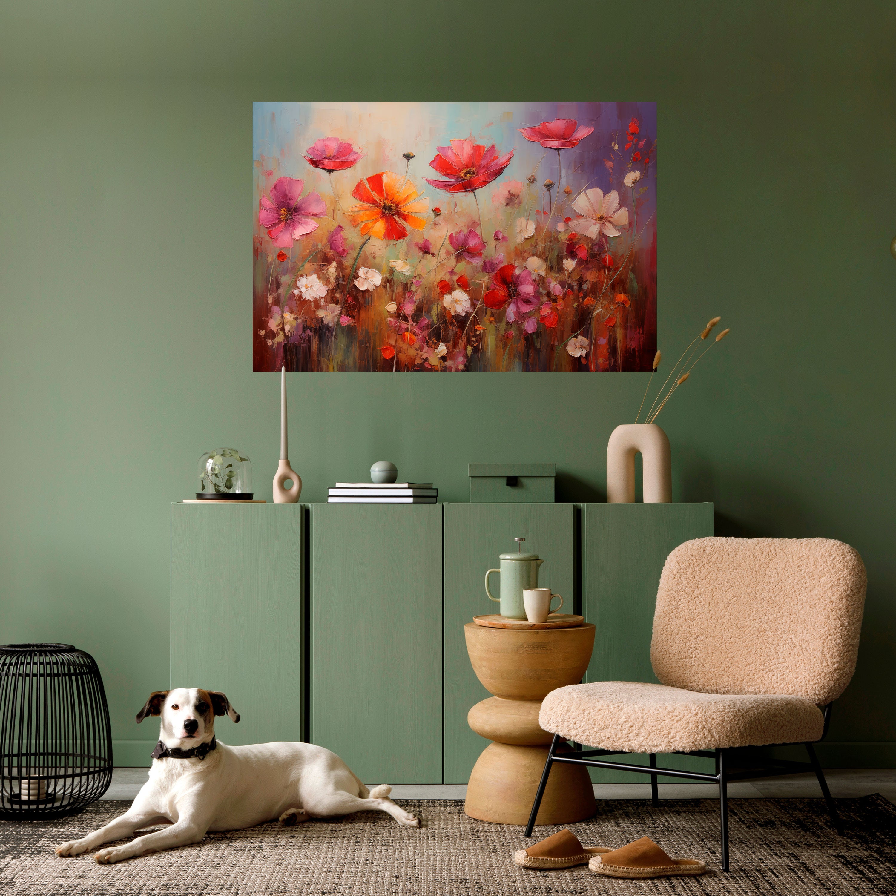 Póster horizontal autoadhesivo "JARDÍN DE ENSUÑO"