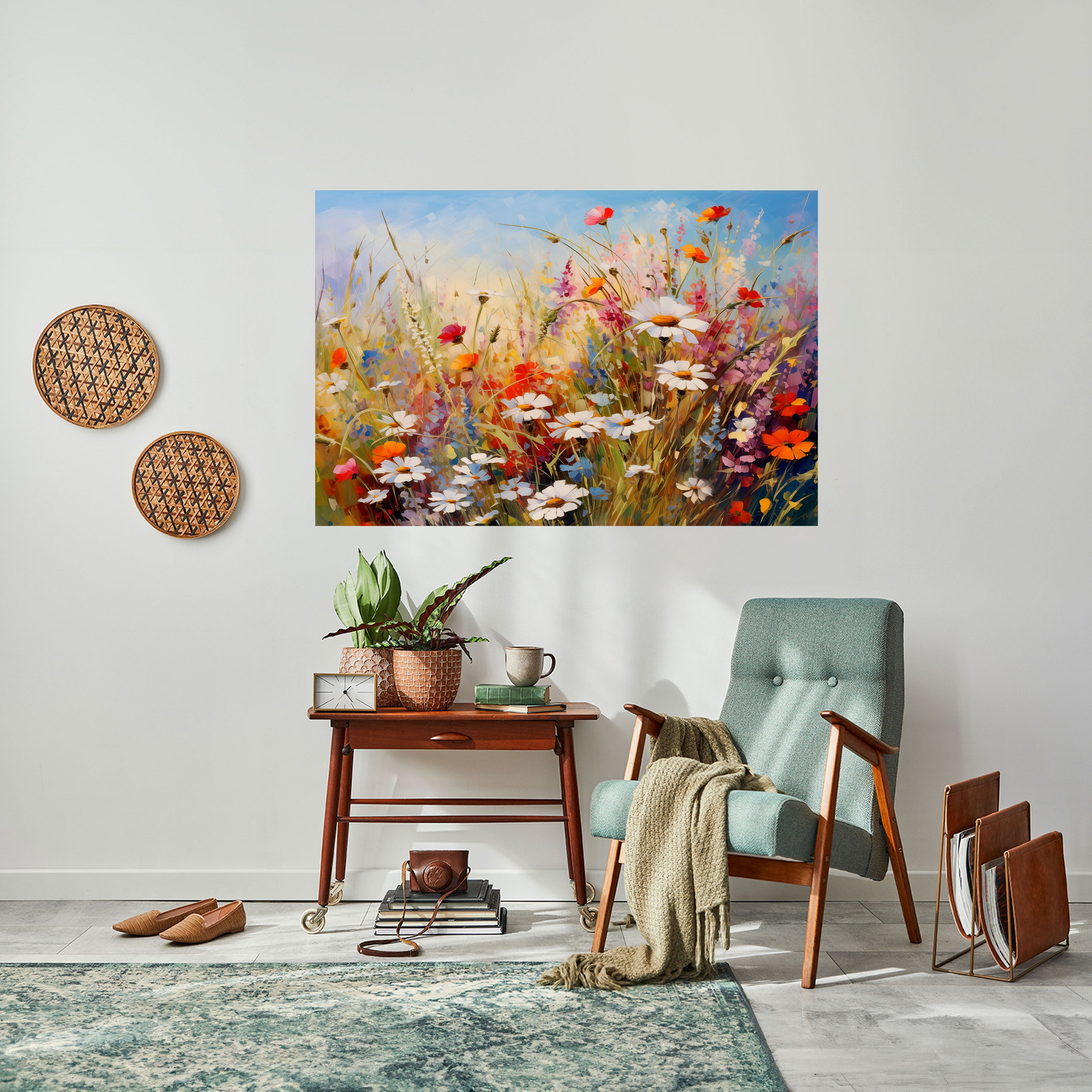 Póster horizontal autoadhesivo DAISY DAYDREAMS