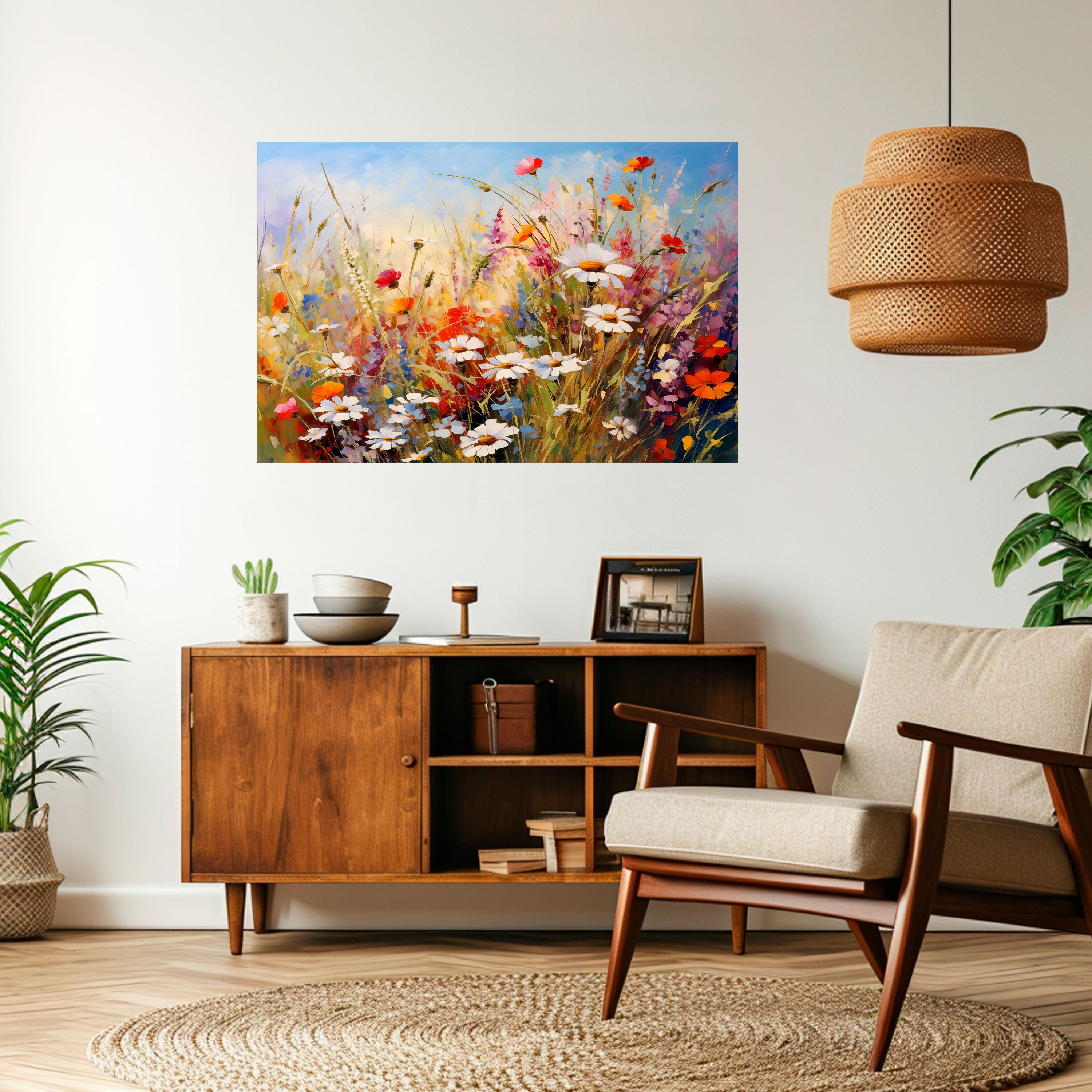Póster horizontal autoadhesivo DAISY DAYDREAMS