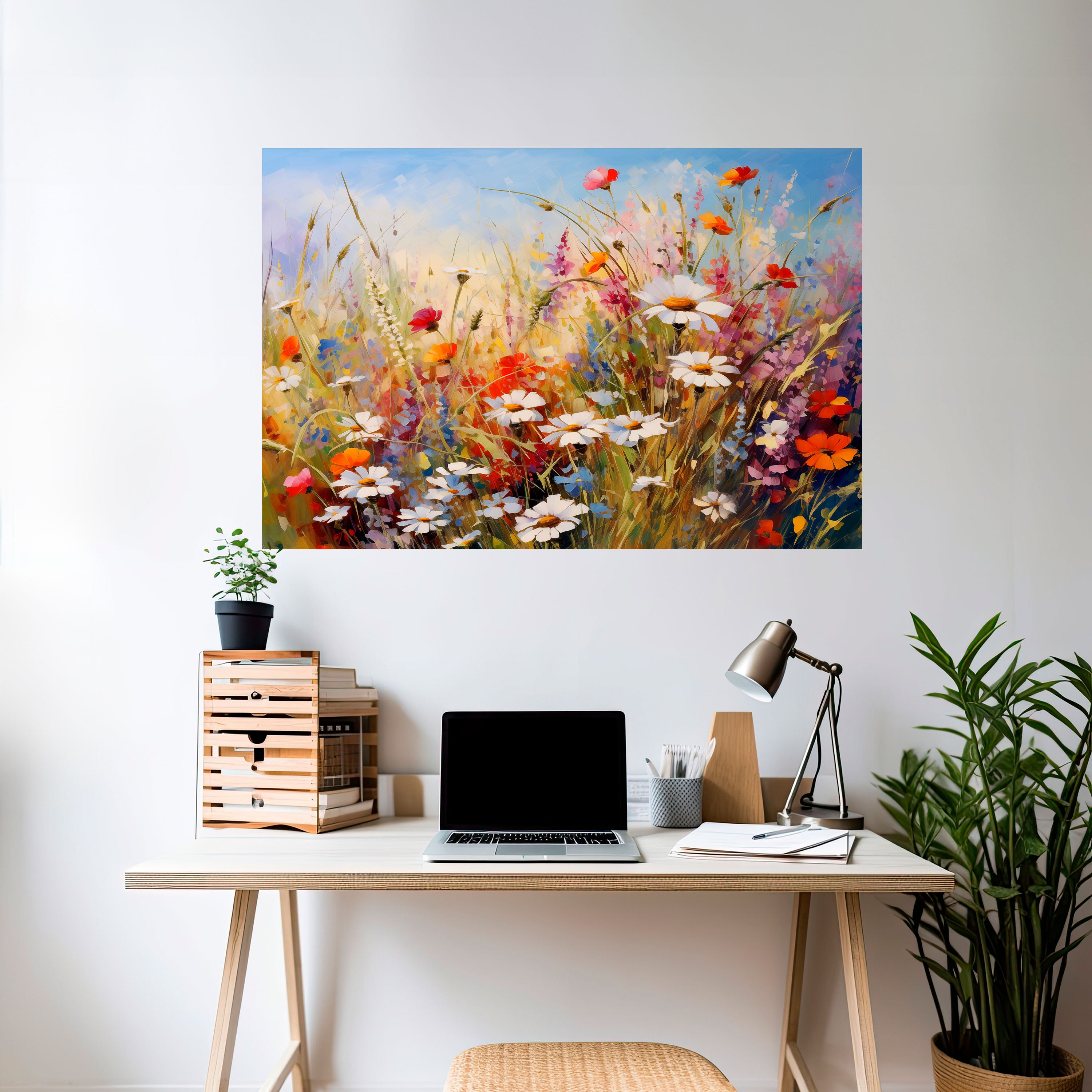 Póster horizontal autoadhesivo DAISY DAYDREAMS