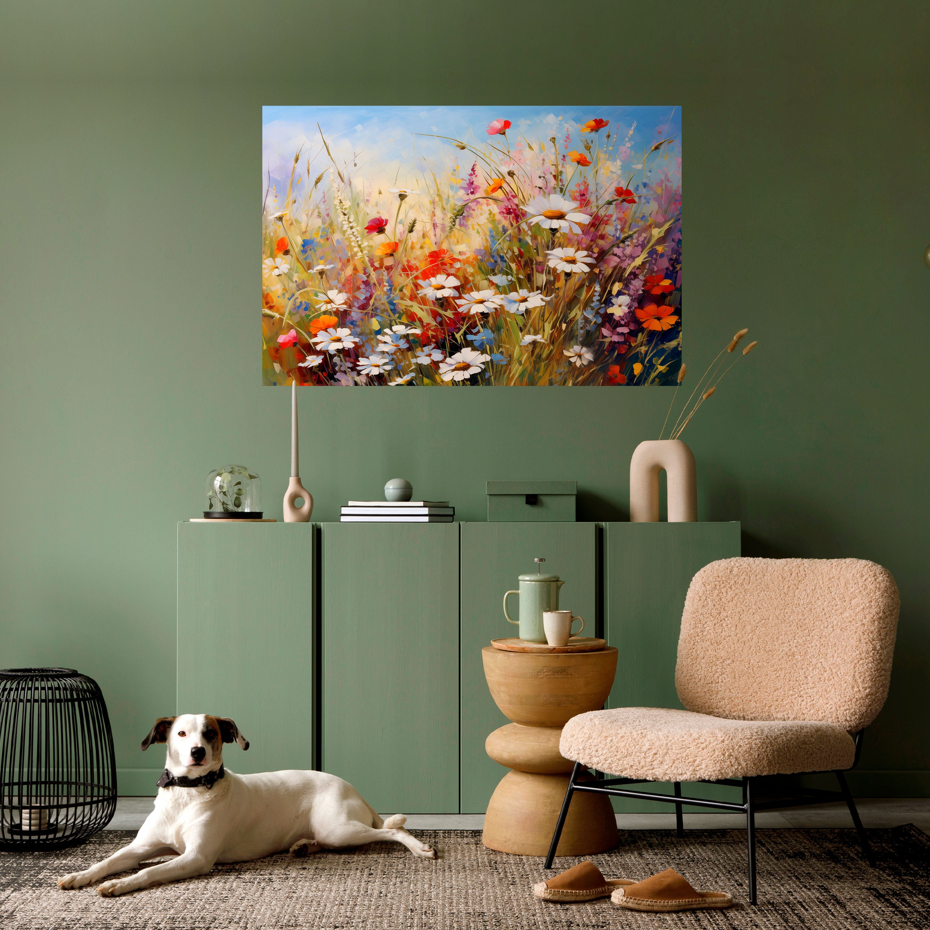 Póster horizontal autoadhesivo DAISY DAYDREAMS