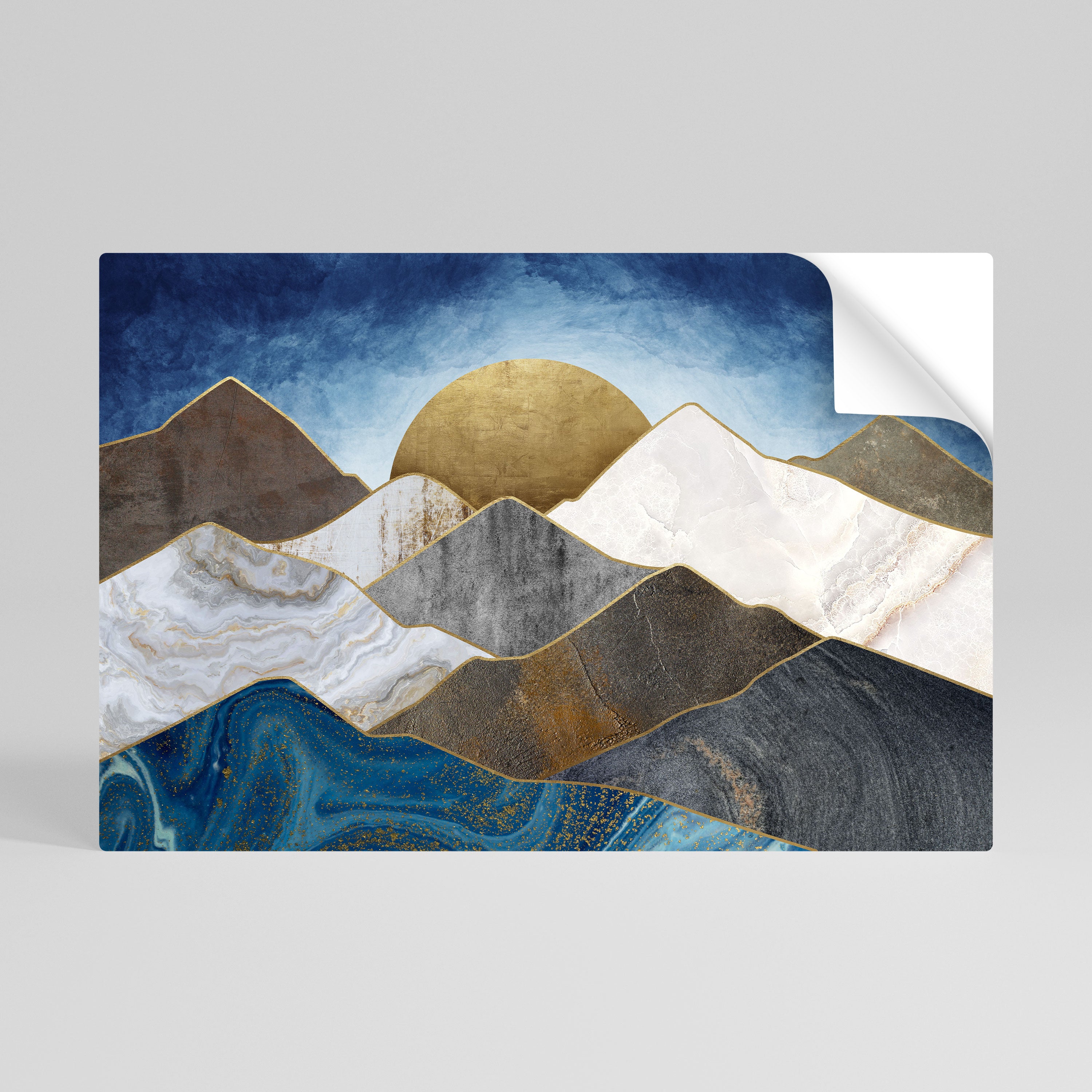 Póster horizontal autoadhesivo "SHEEN OF PEAKS"