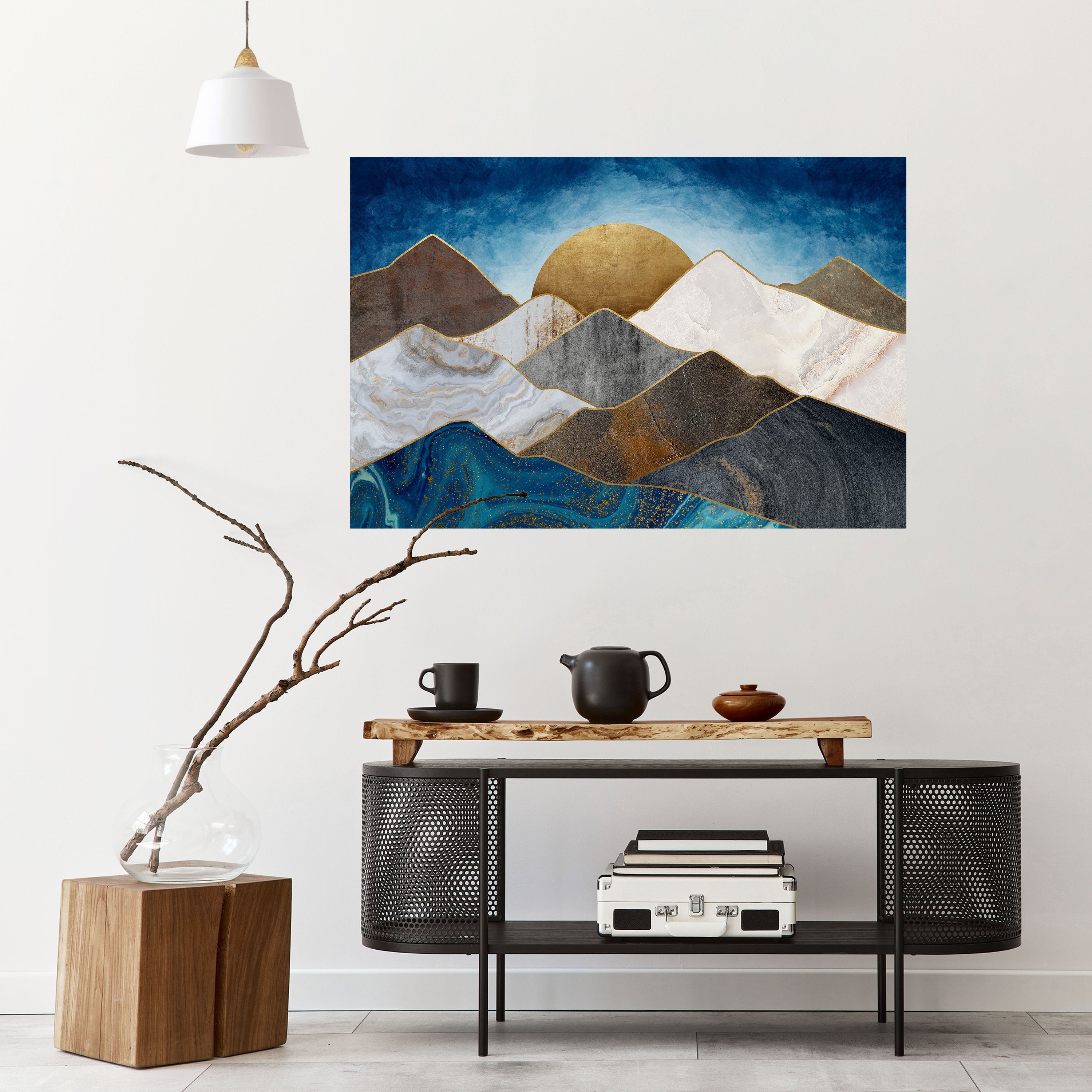 Póster horizontal autoadhesivo "SHEEN OF PEAKS"