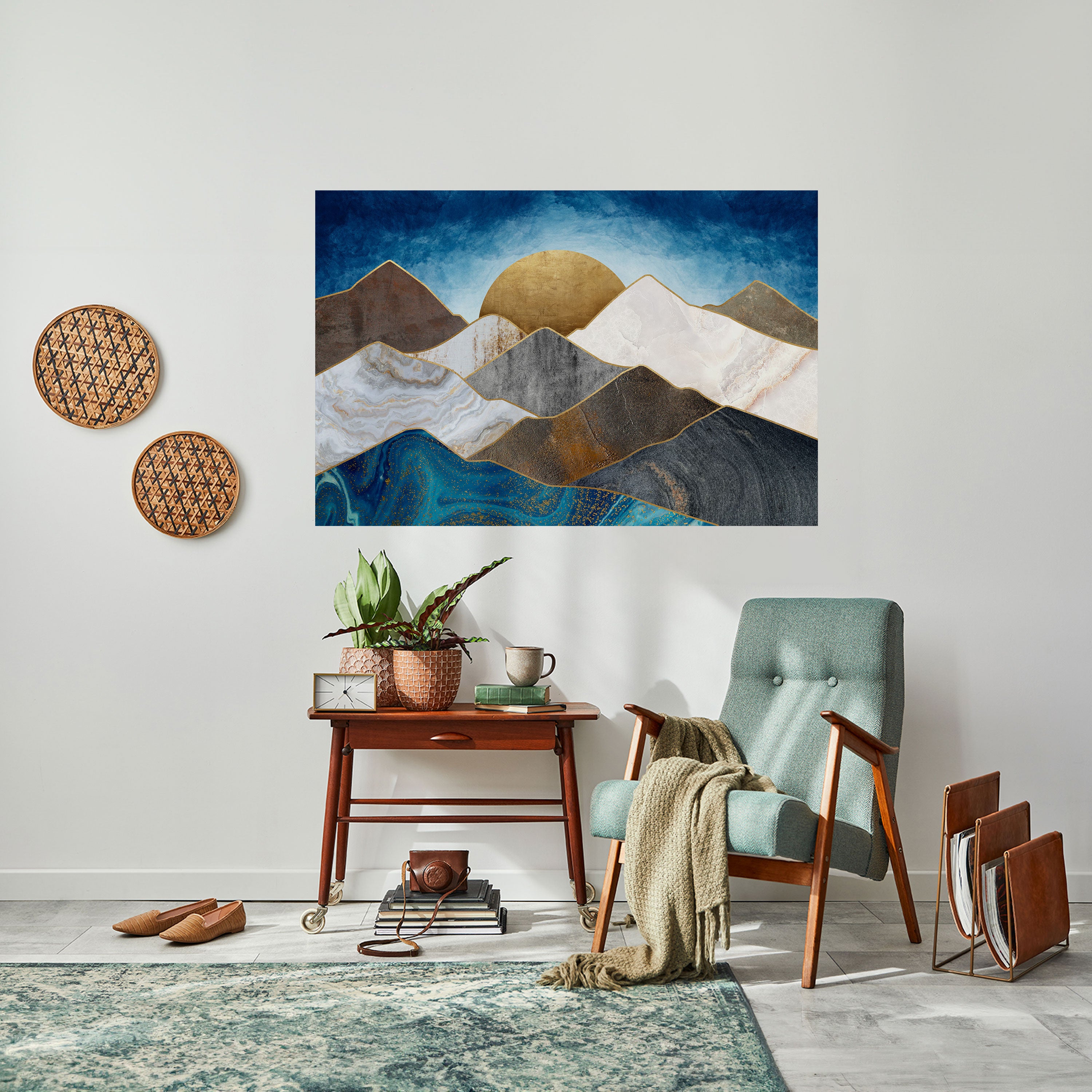 Póster horizontal autoadhesivo "SHEEN OF PEAKS"
