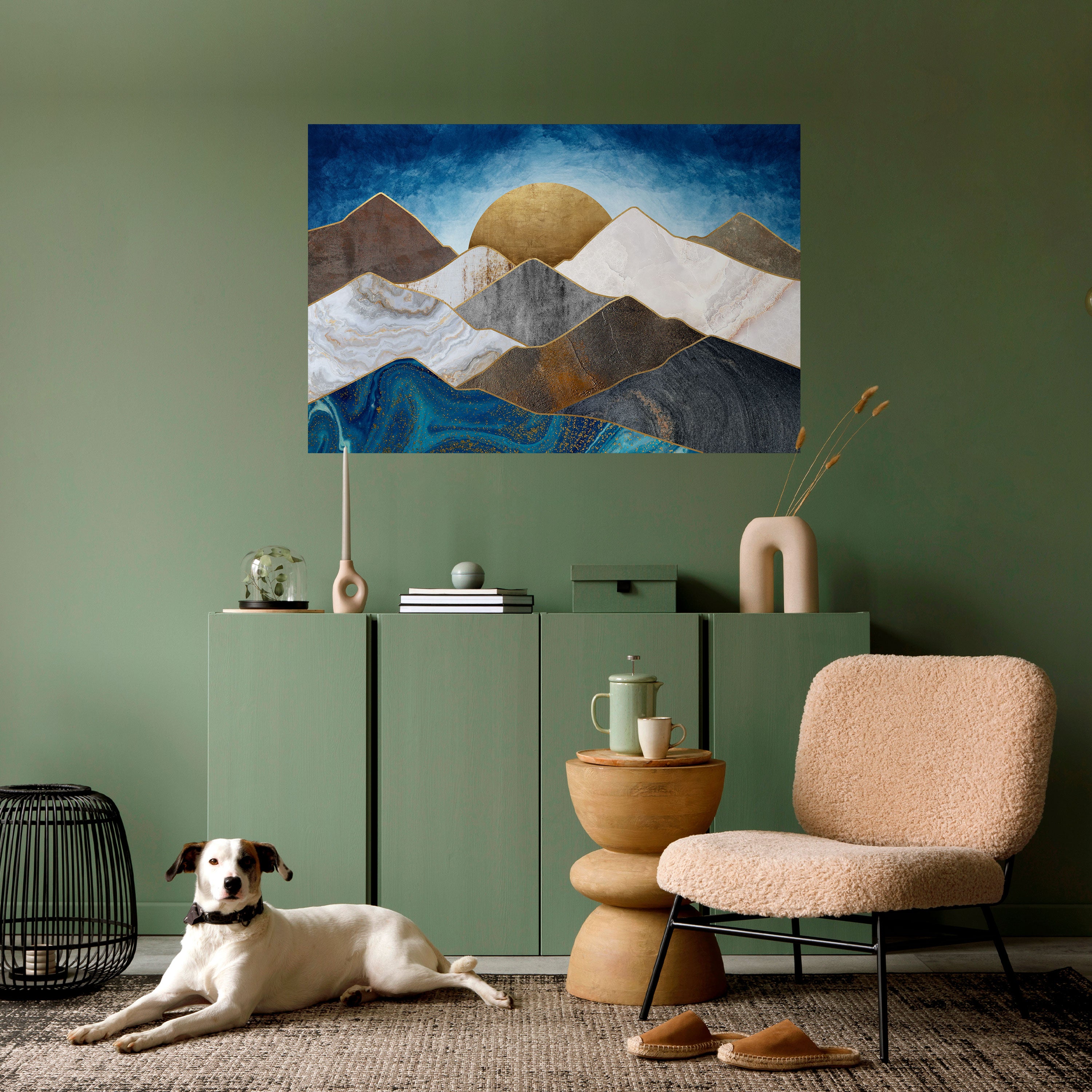 Póster horizontal autoadhesivo "SHEEN OF PEAKS"