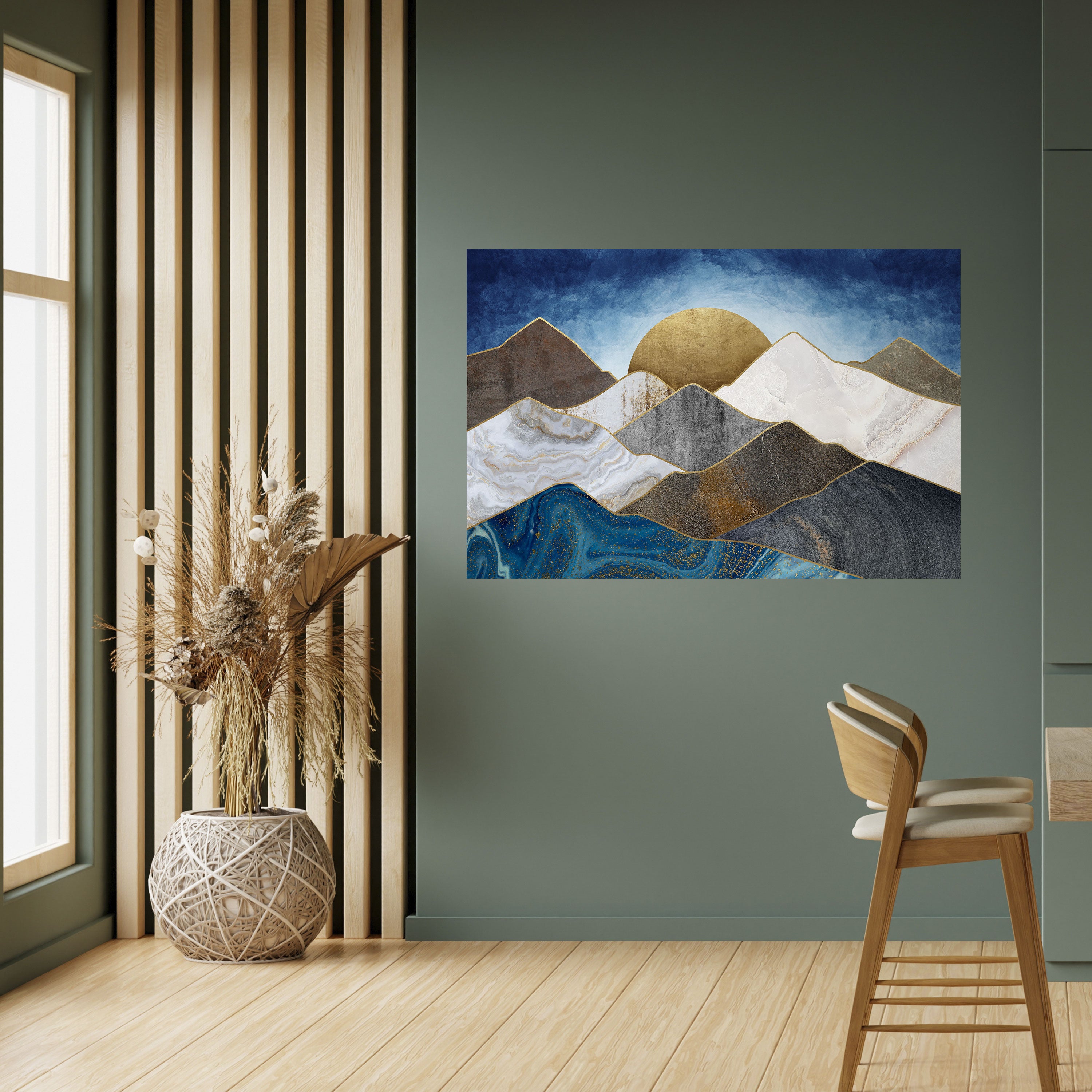 Póster horizontal autoadhesivo "SHEEN OF PEAKS"