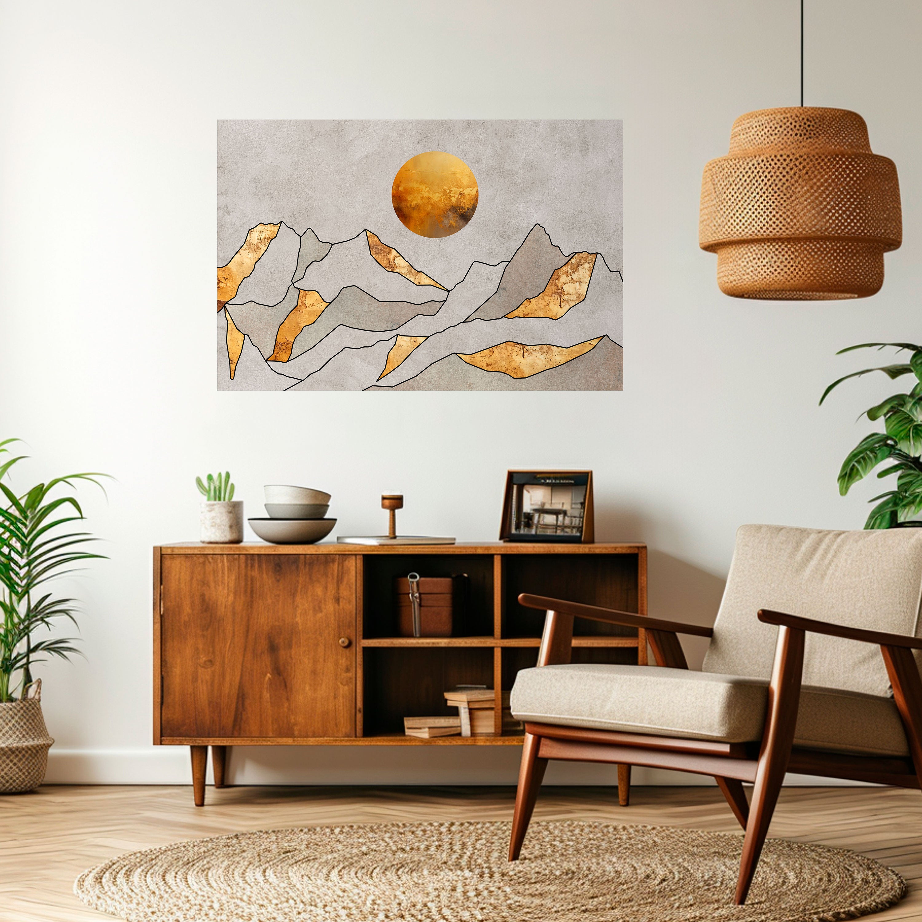 Póster horizontal autoadhesivo SUNNY BLAZE