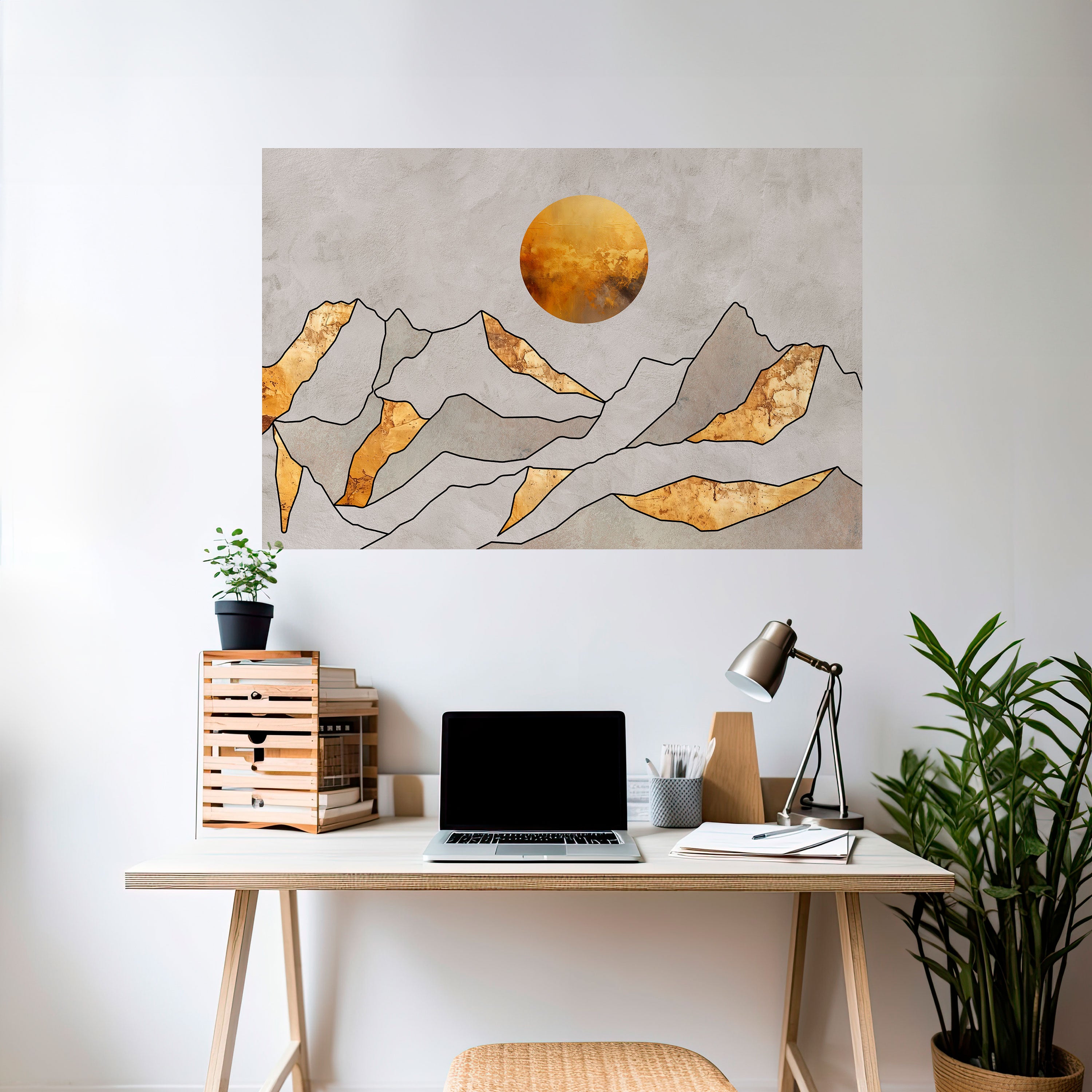 Póster horizontal autoadhesivo SUNNY BLAZE