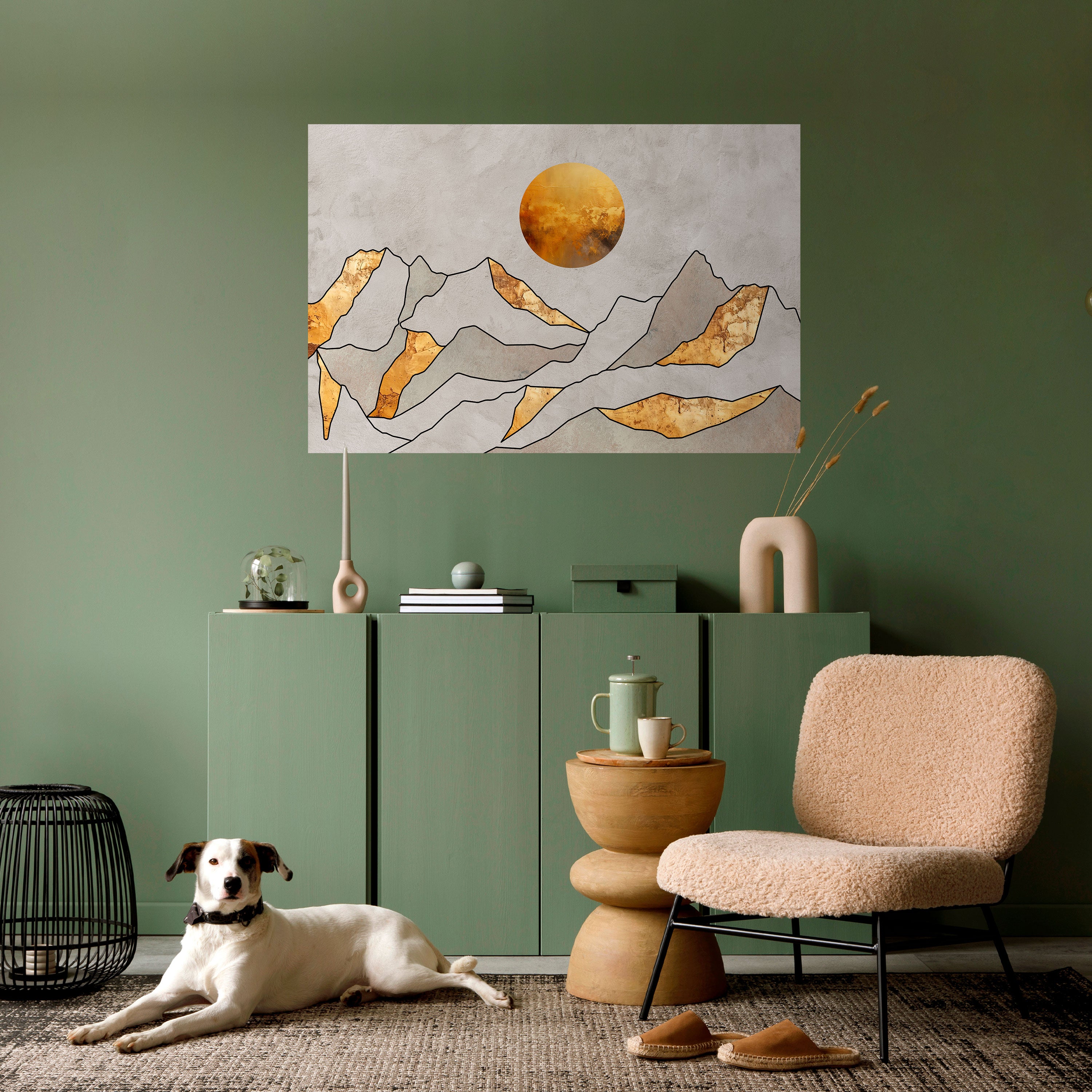 Póster horizontal autoadhesivo SUNNY BLAZE