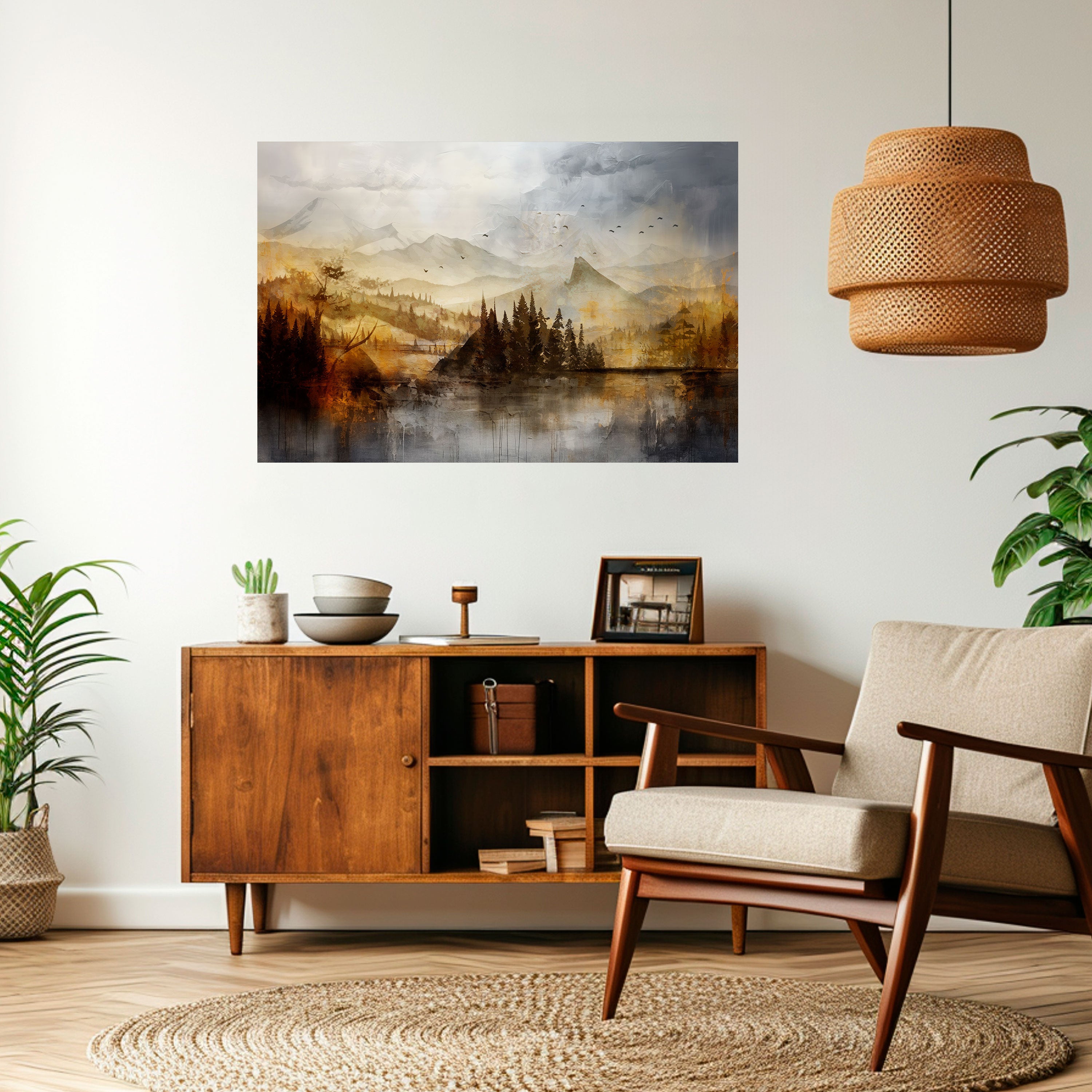 Póster horizontal autoadhesivo AURA DE OTOÑO
