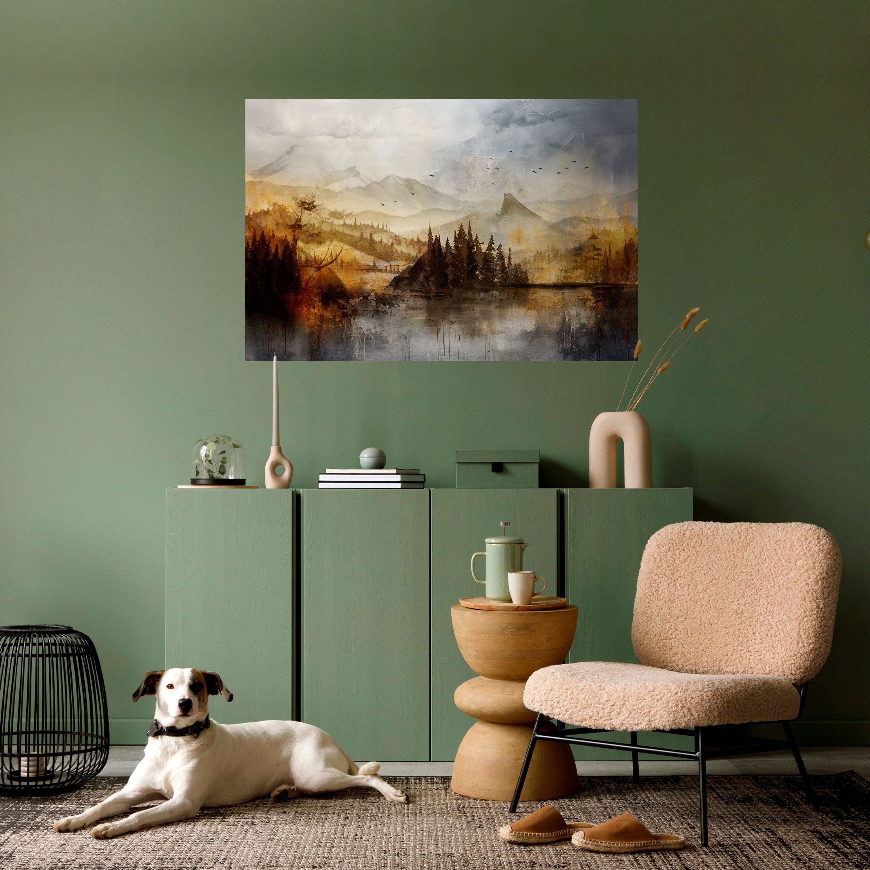 Póster horizontal autoadhesivo AURA DE OTOÑO