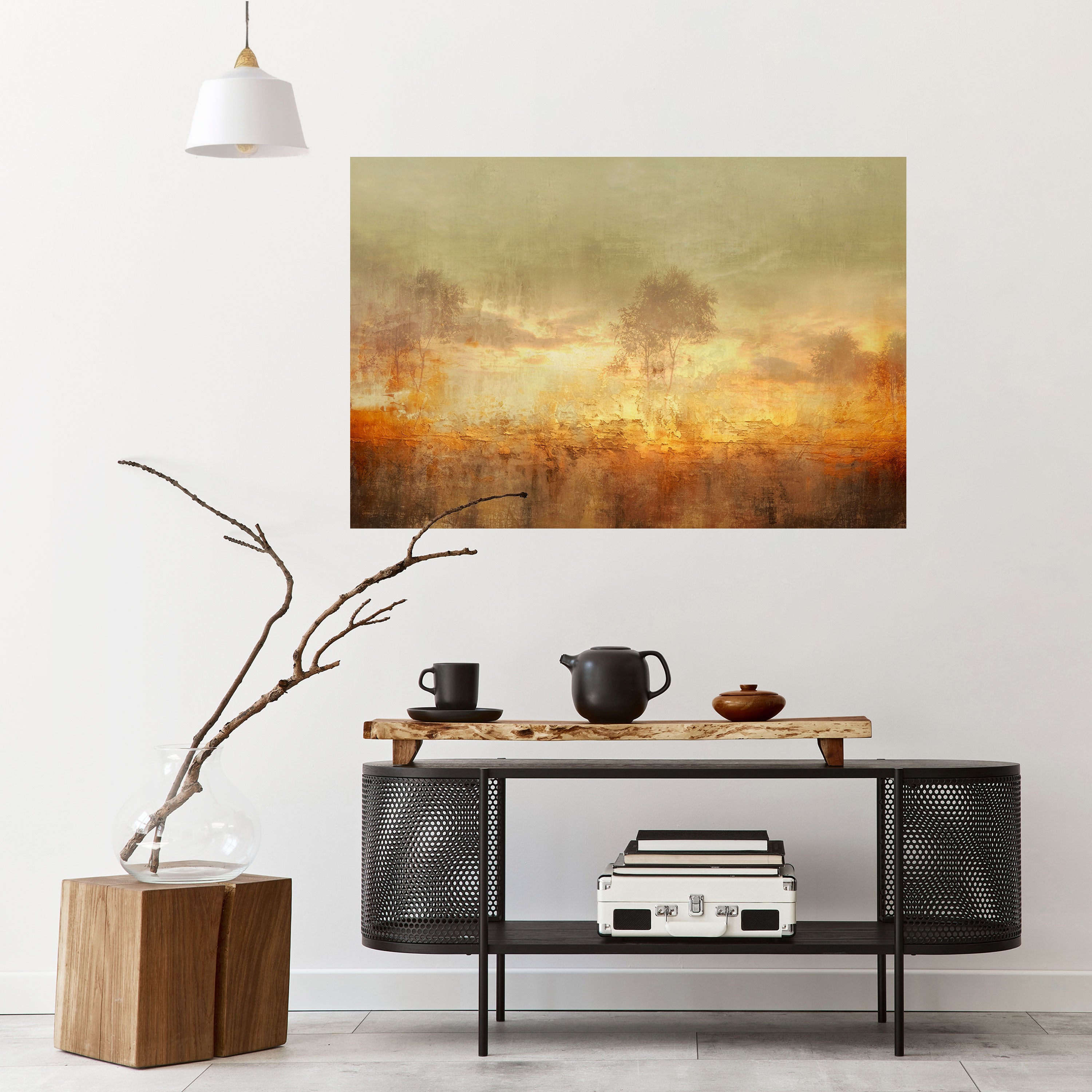 Póster horizontal autoadhesivo AMBER DREAMSCAPE